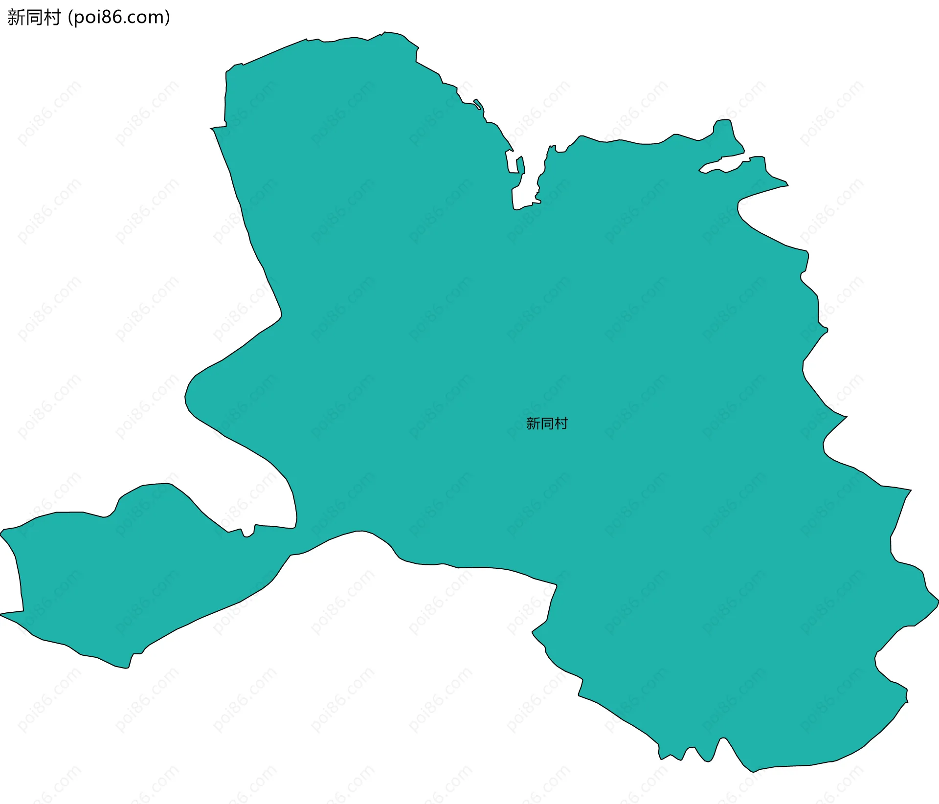 新同村边界地图