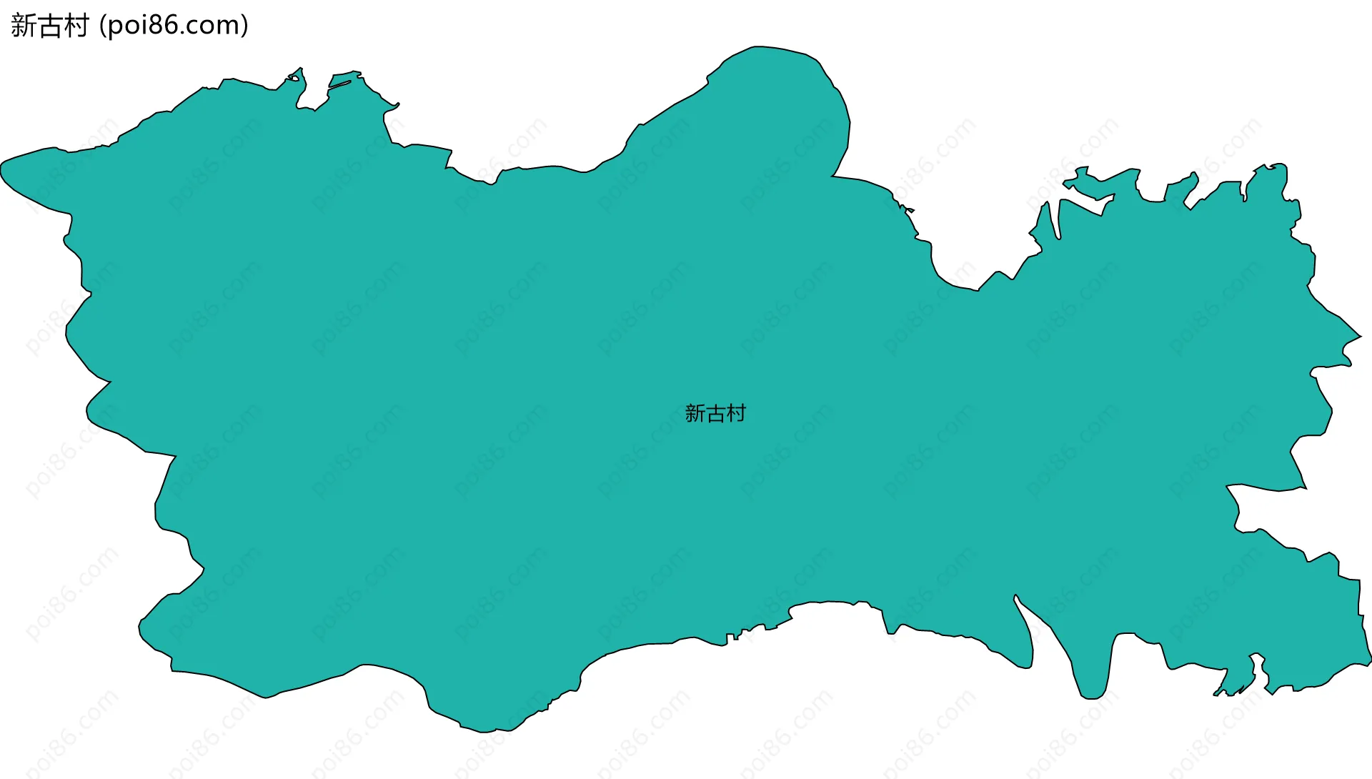 新古村边界地图