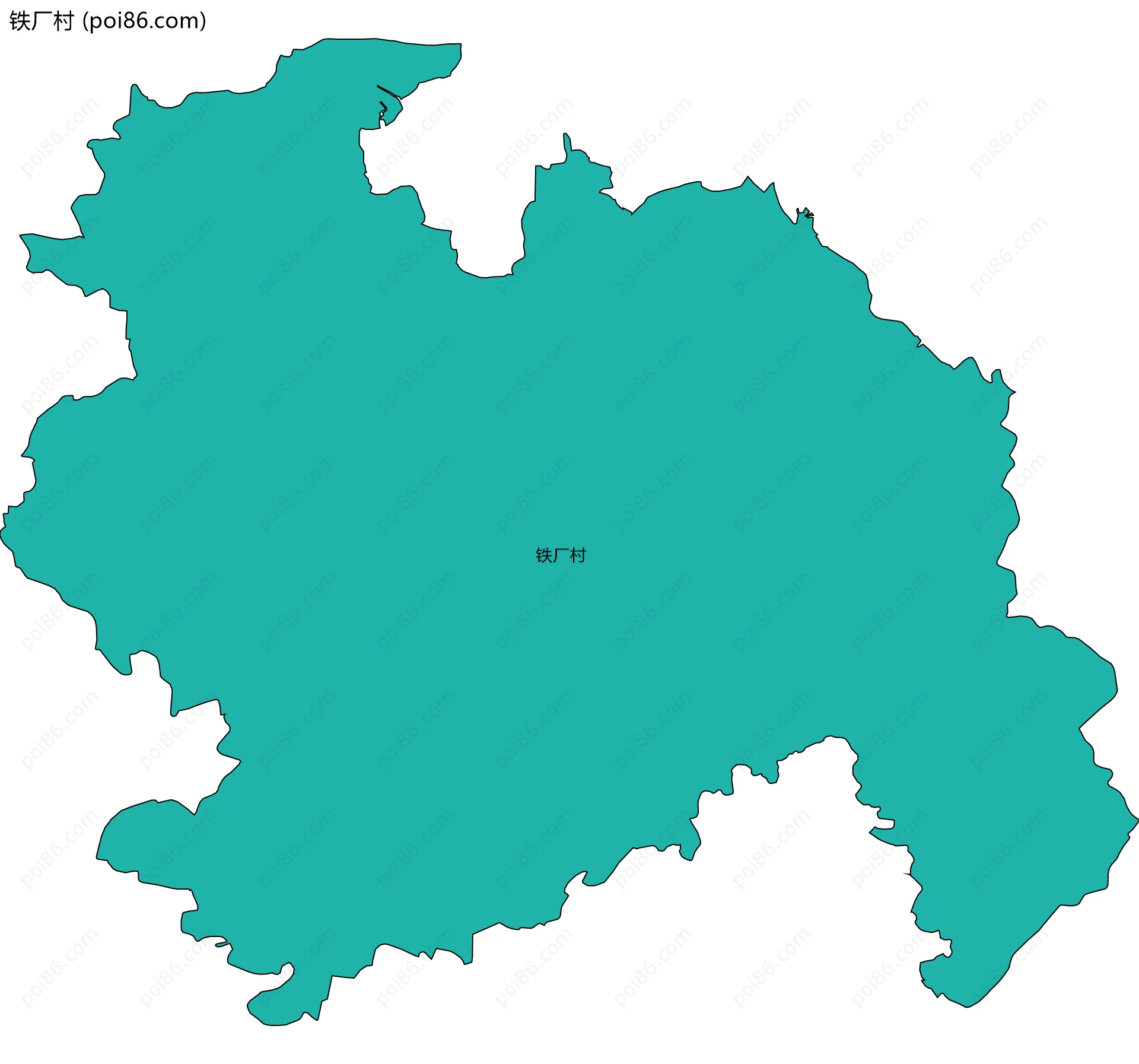 铁厂村边界地图