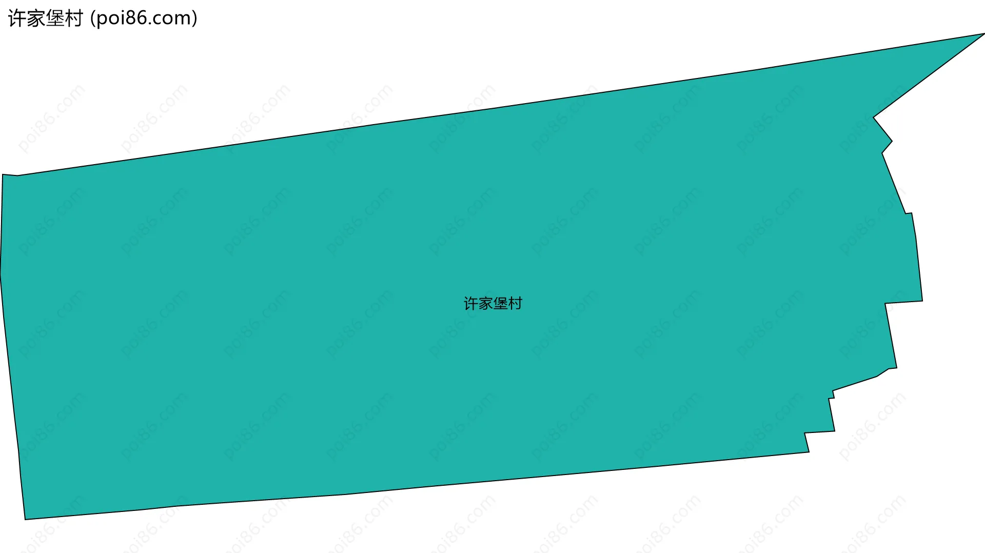 许家堡村边界地图