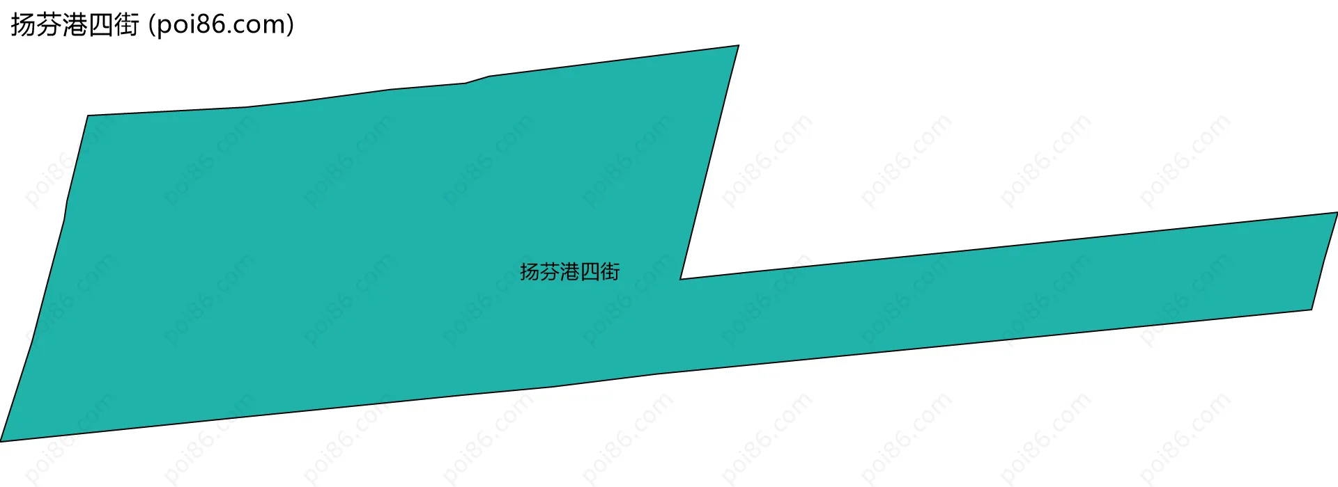 扬芬港四街边界地图