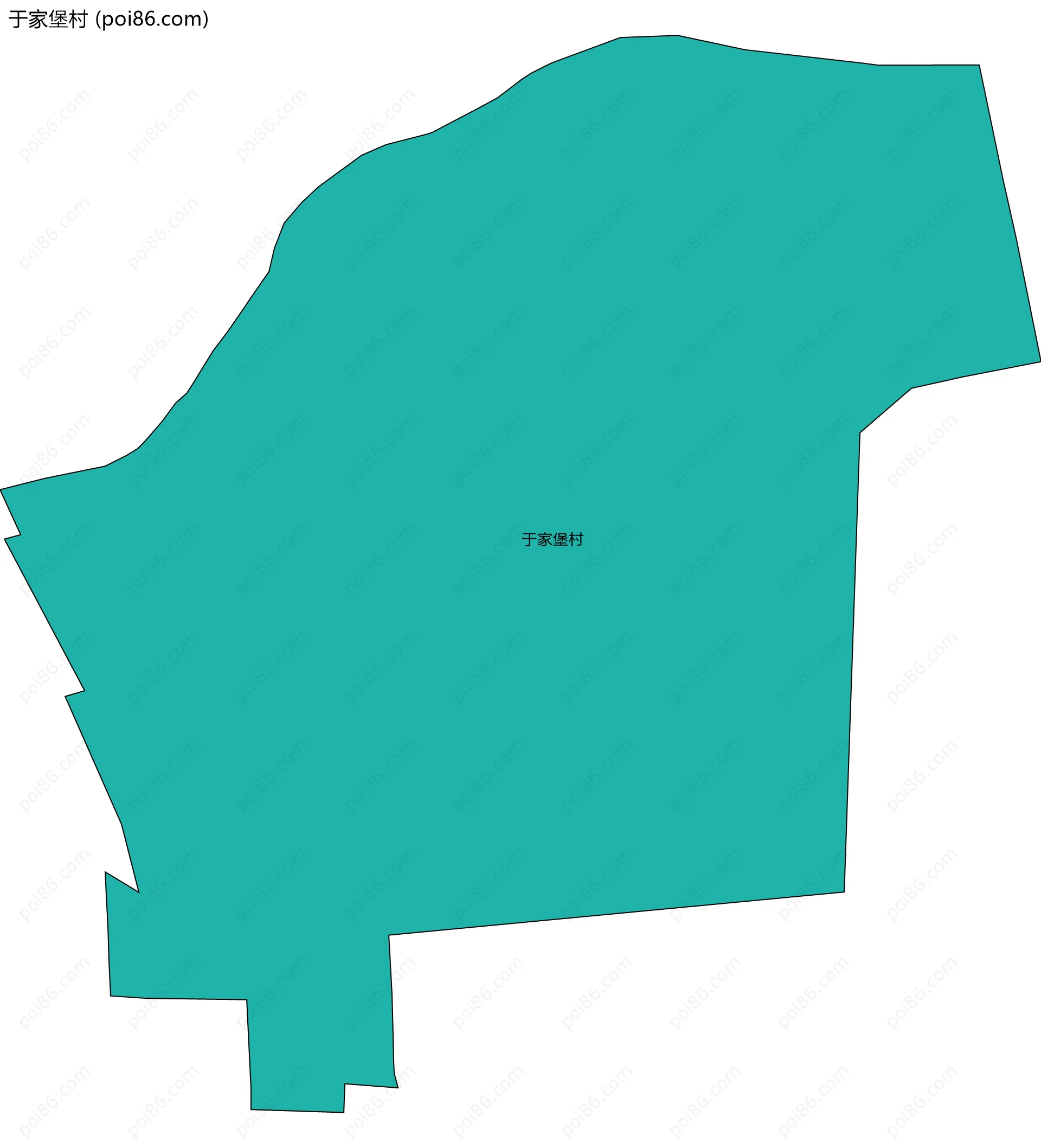 于家堡村边界地图