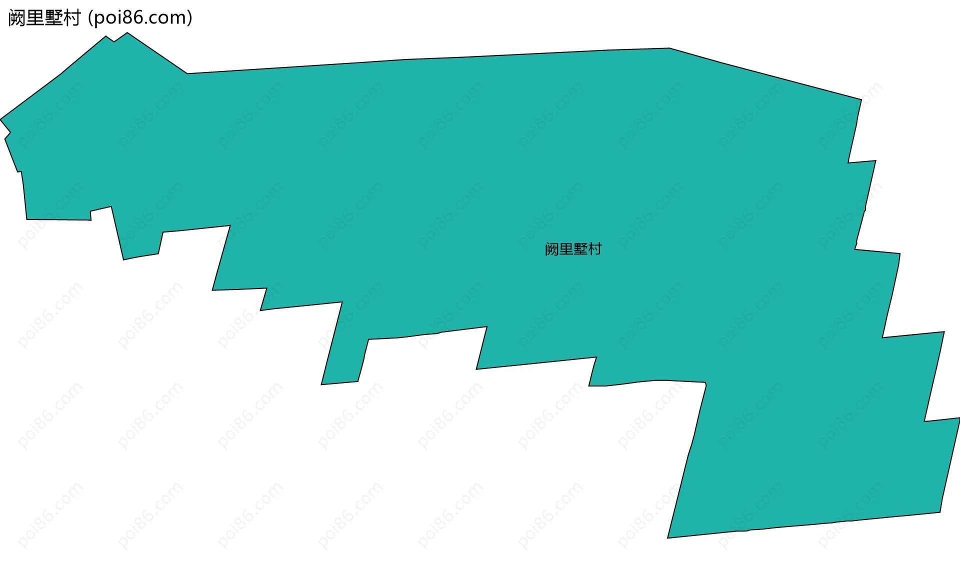 阙里墅村边界地图