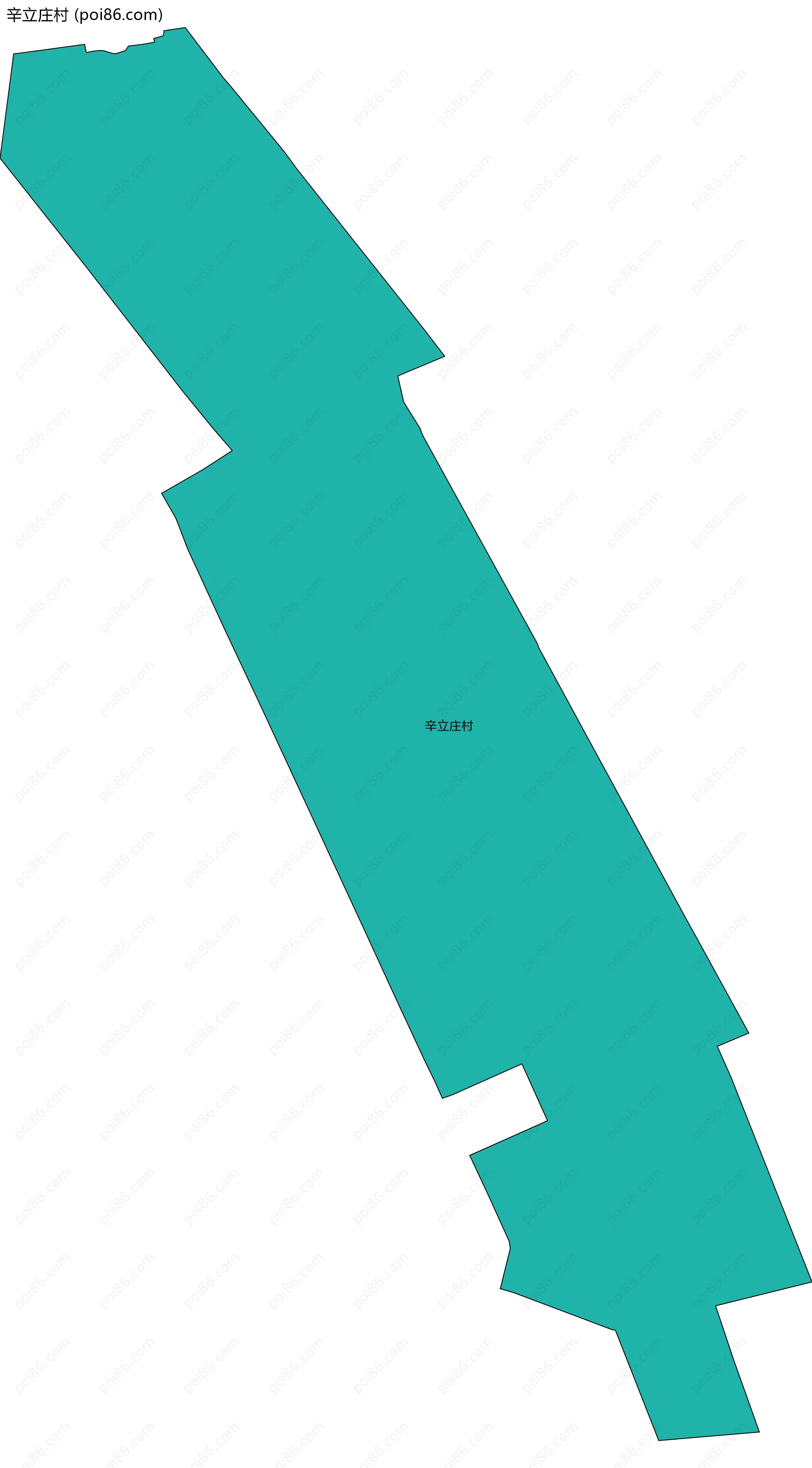 辛立庄村边界地图