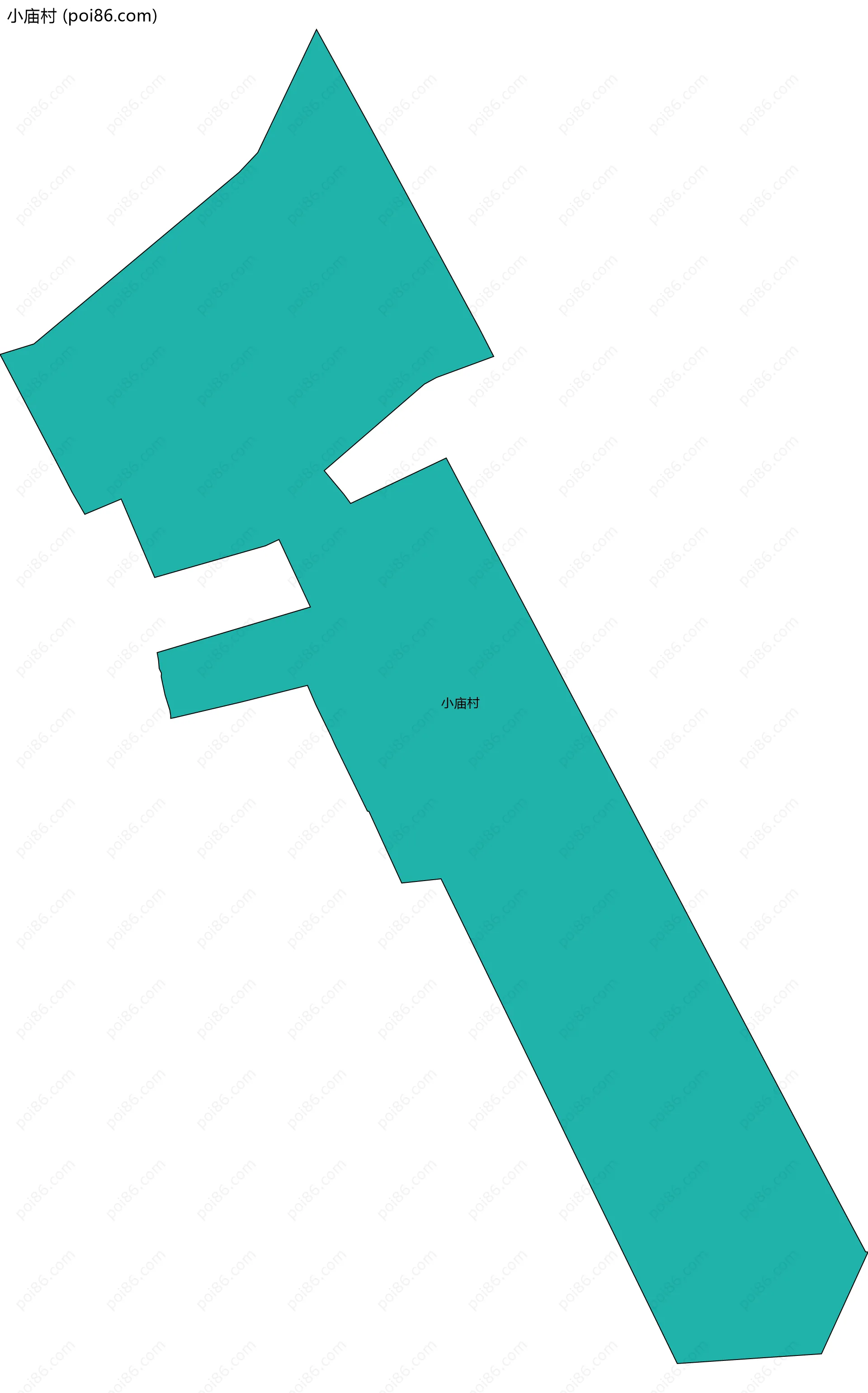 小庙村边界地图