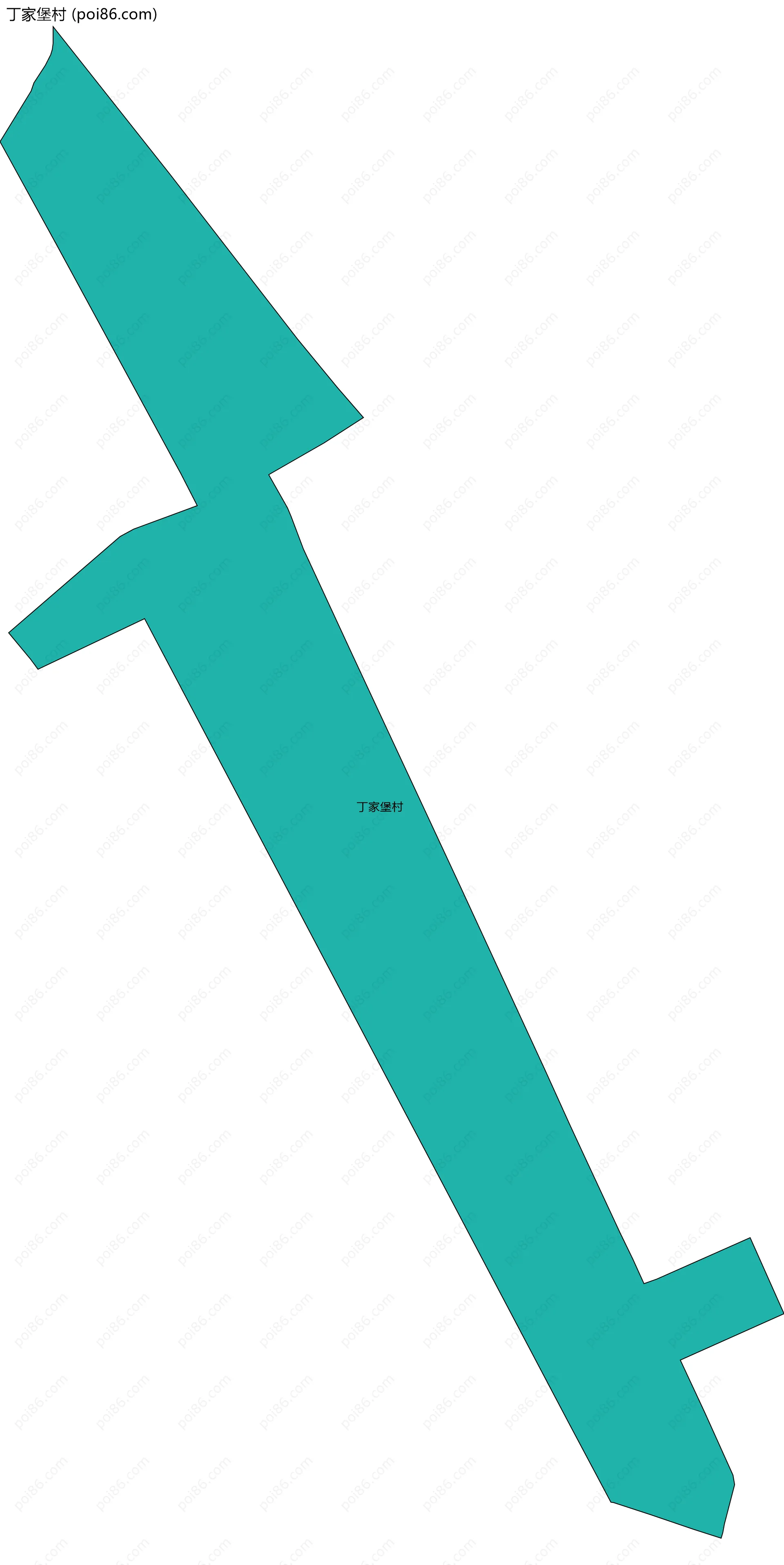 丁家堡村边界地图