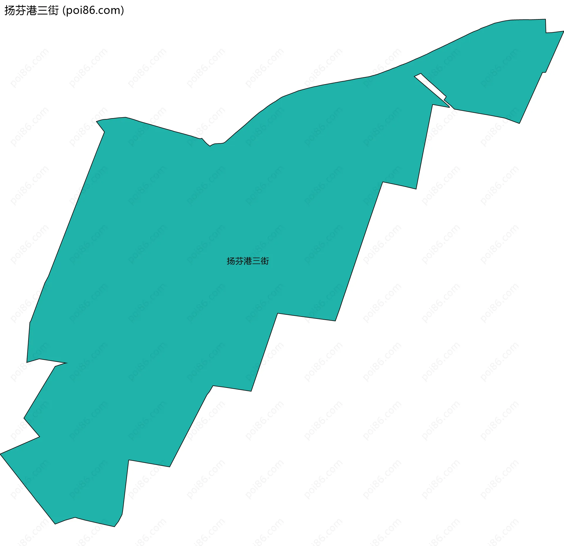 扬芬港三街边界地图
