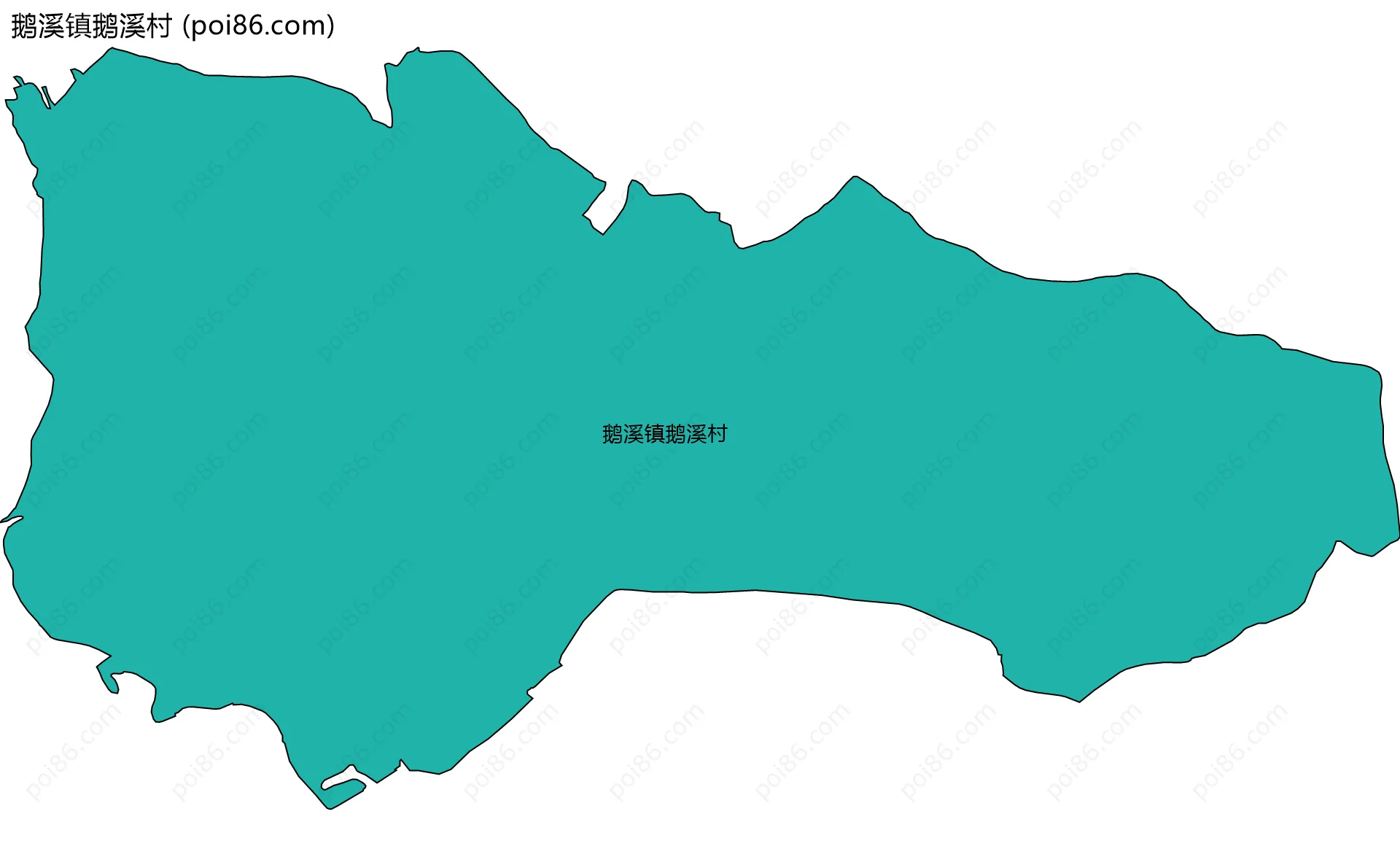 鹅溪镇鹅溪村边界地图