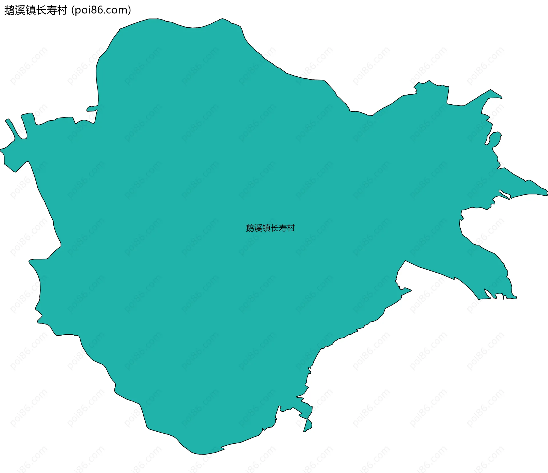 鹅溪镇长寿村边界地图