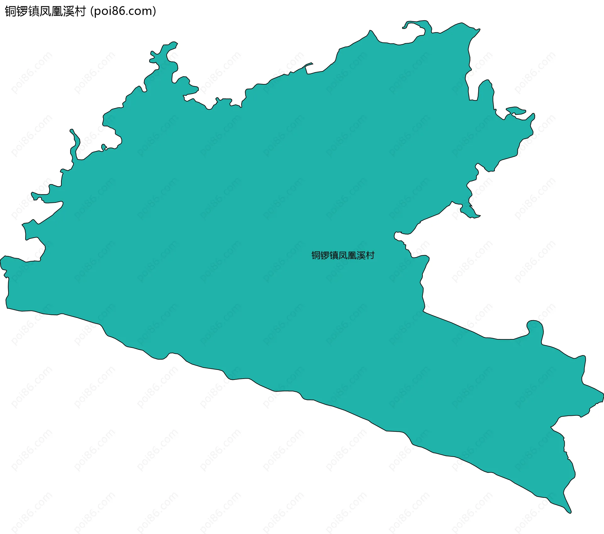 铜锣镇凤凰溪村边界地图