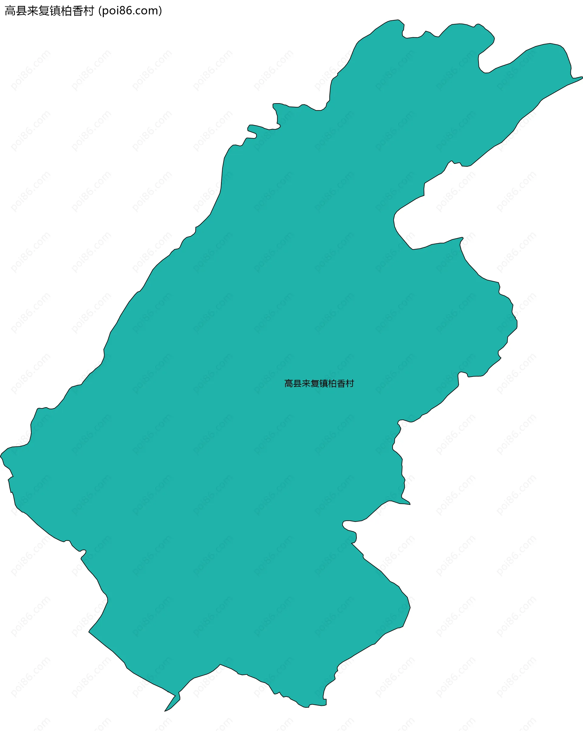 高县来复镇柏香村边界地图