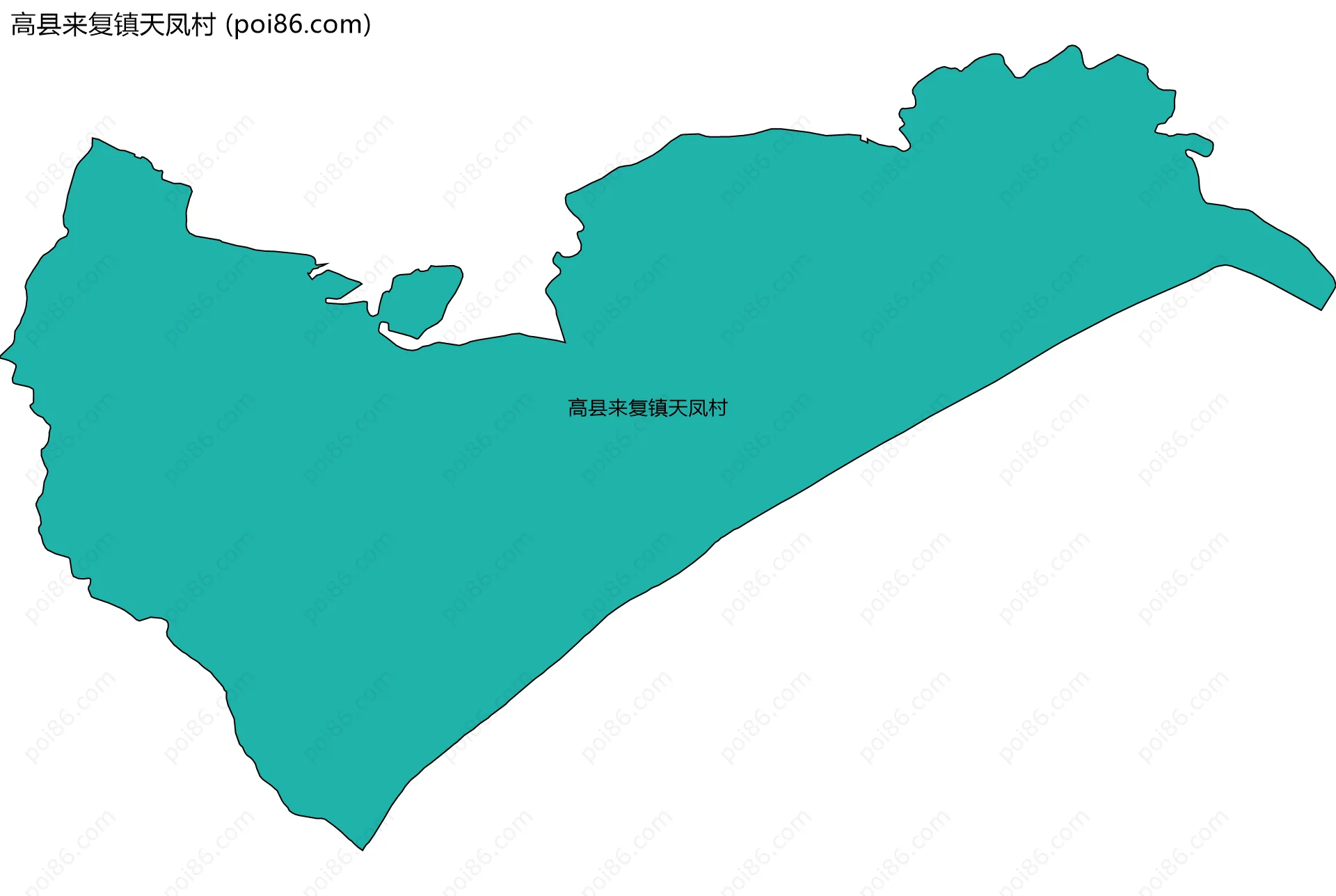 高县来复镇天凤村边界地图