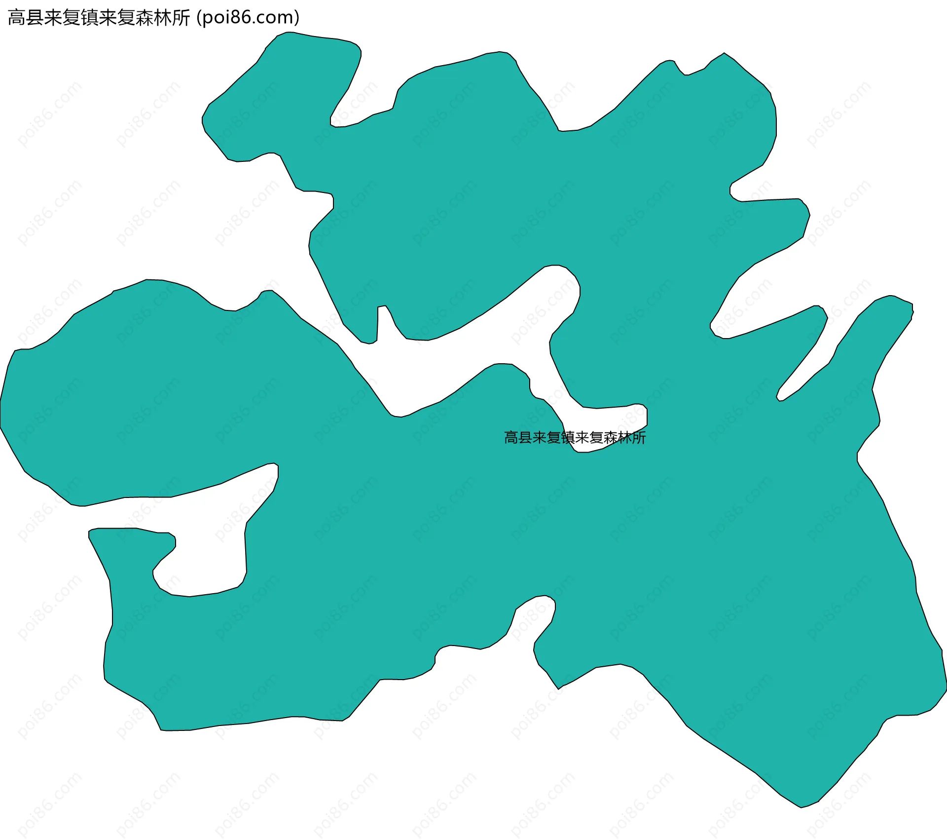 高县来复镇来复森林所边界地图