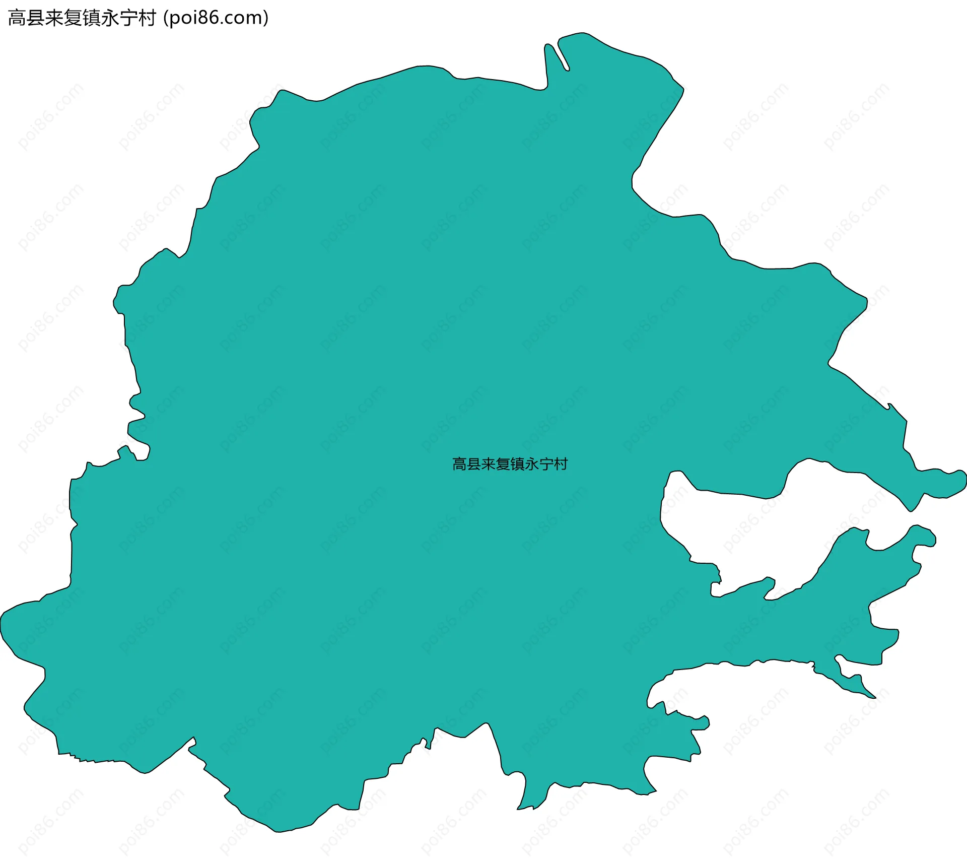 高县来复镇永宁村边界地图