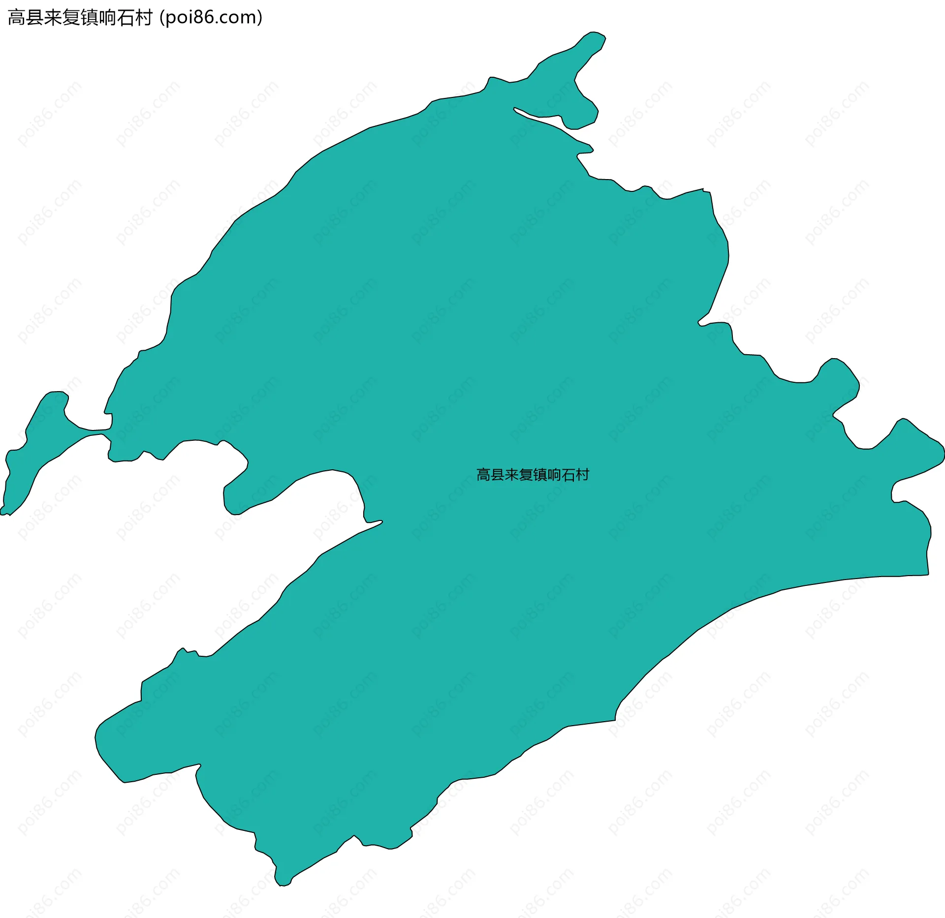 高县来复镇响石村边界地图