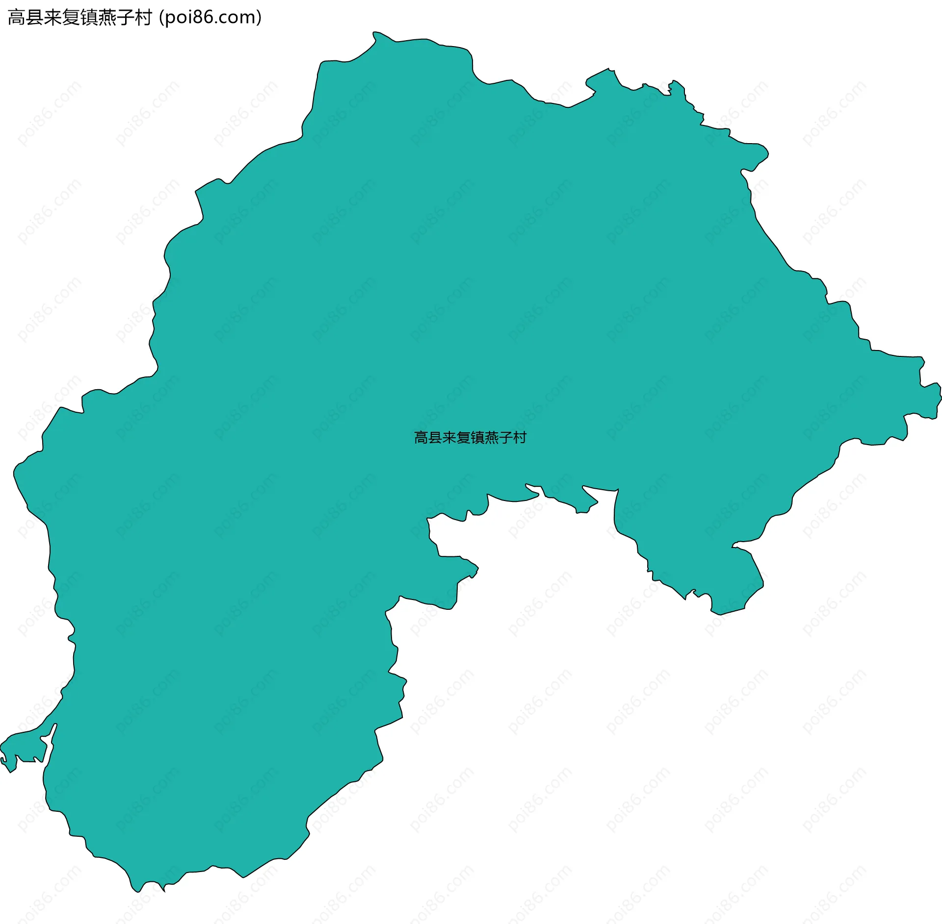 高县来复镇燕子村边界地图