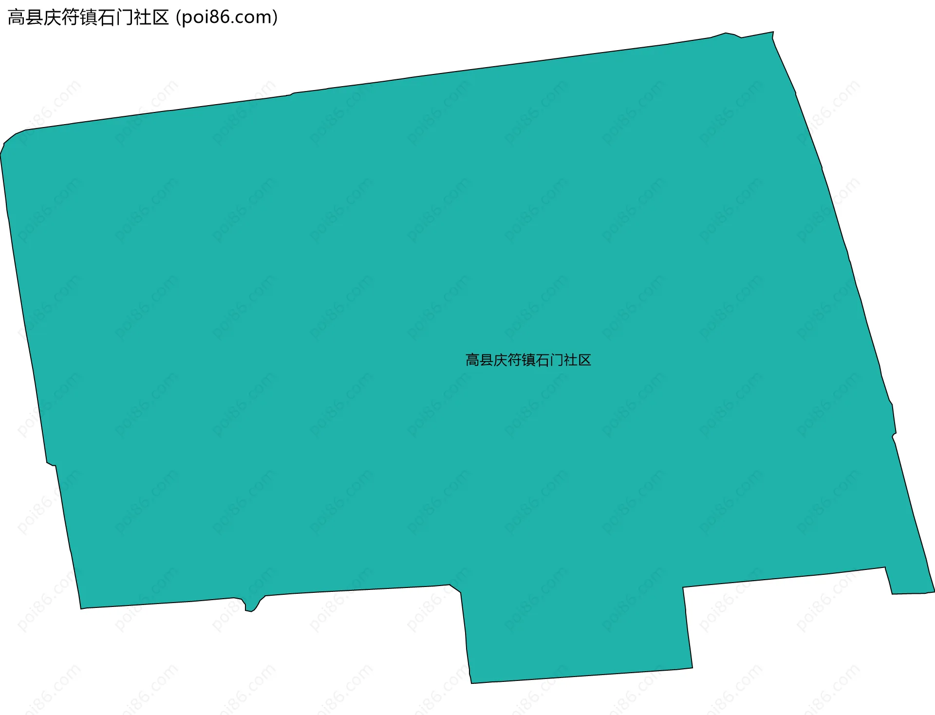 高县庆符镇石门社区边界地图