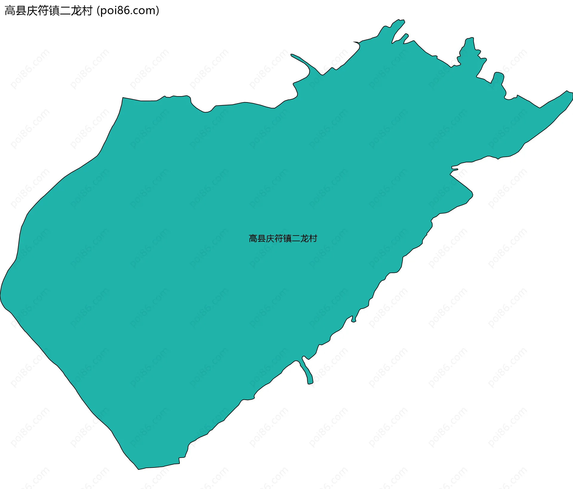 高县庆符镇二龙村边界地图