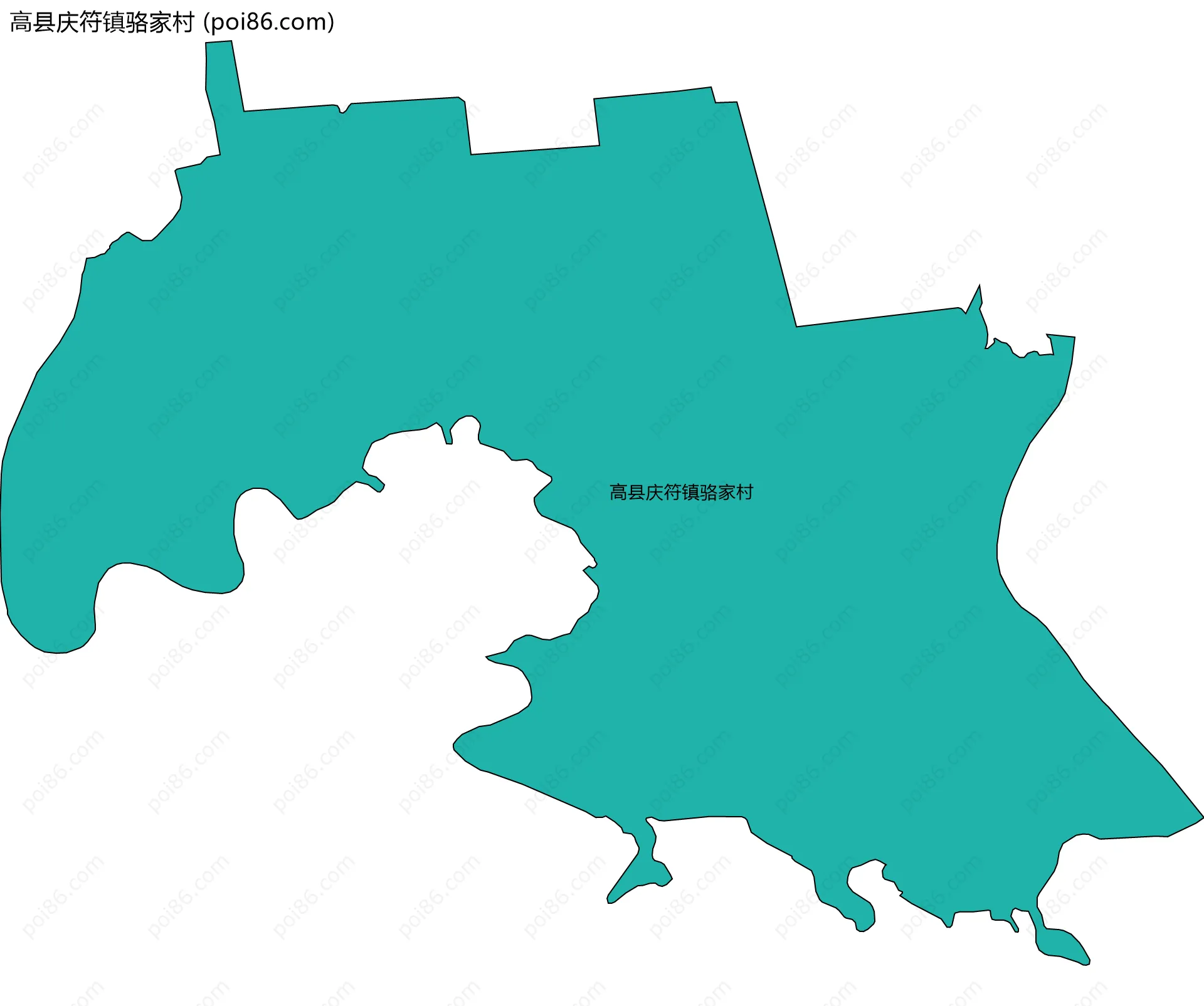 高县庆符镇骆家村边界地图