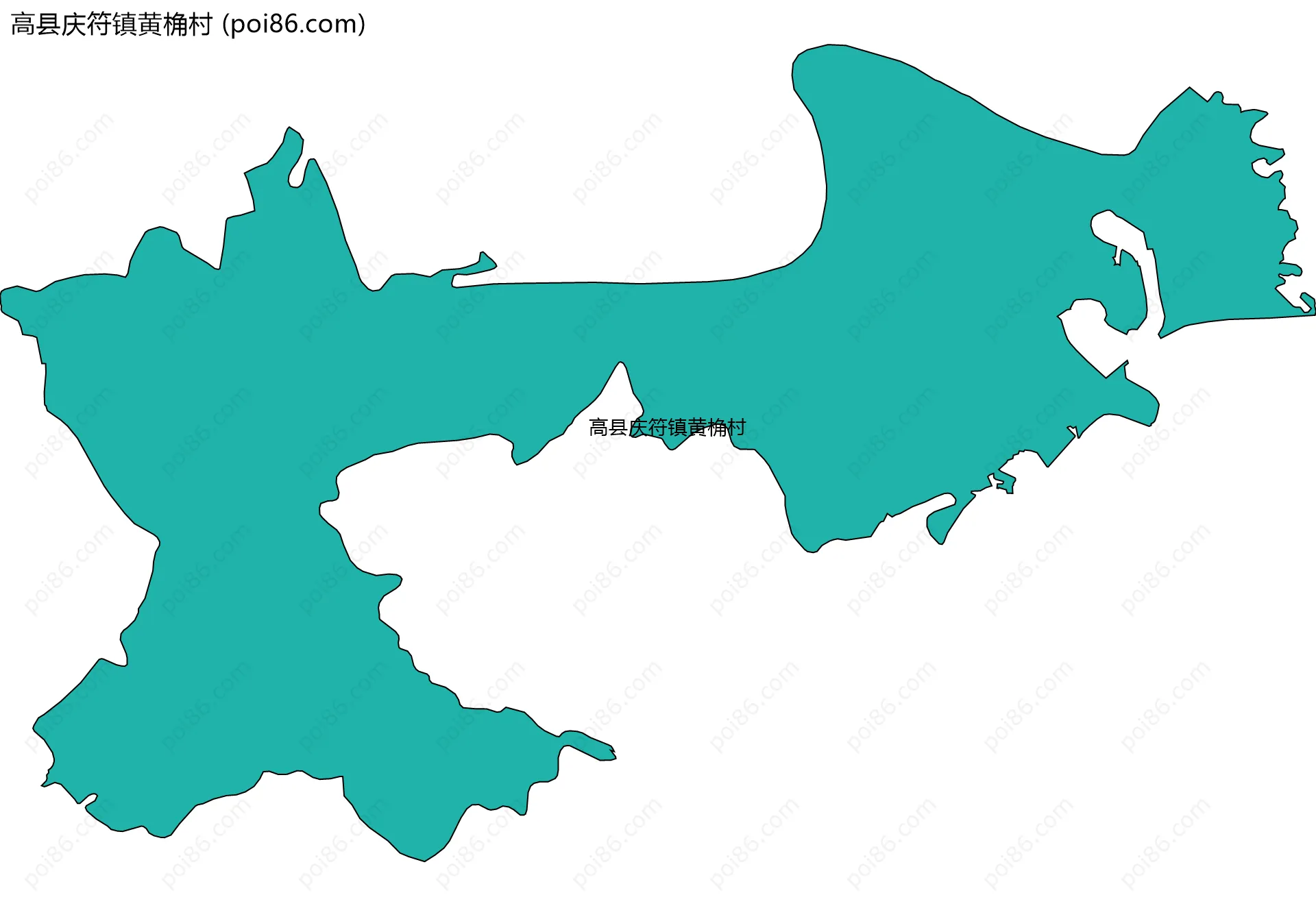 高县庆符镇黄桷村边界地图