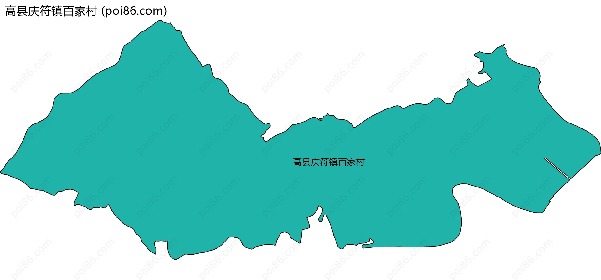 高县庆符镇百家村边界地图