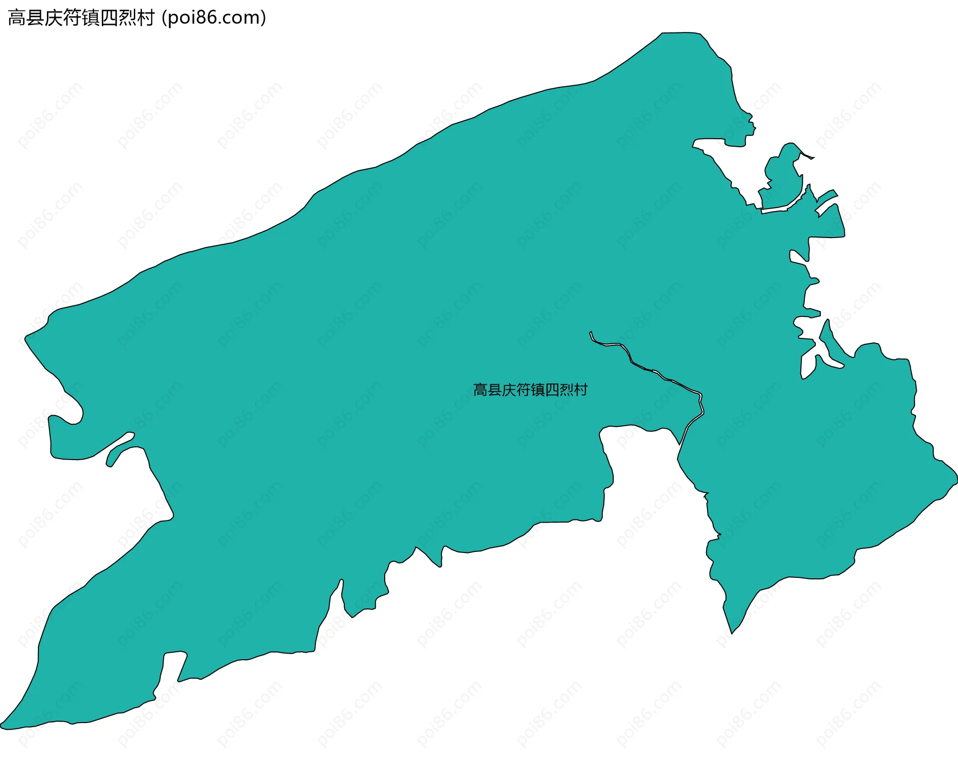 高县庆符镇四烈村边界地图