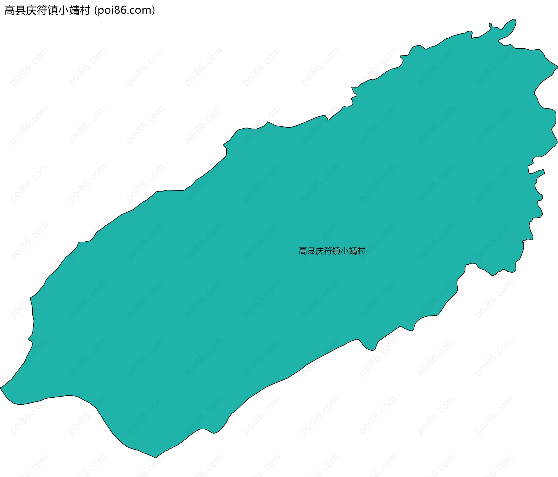 高县庆符镇小靖村边界地图
