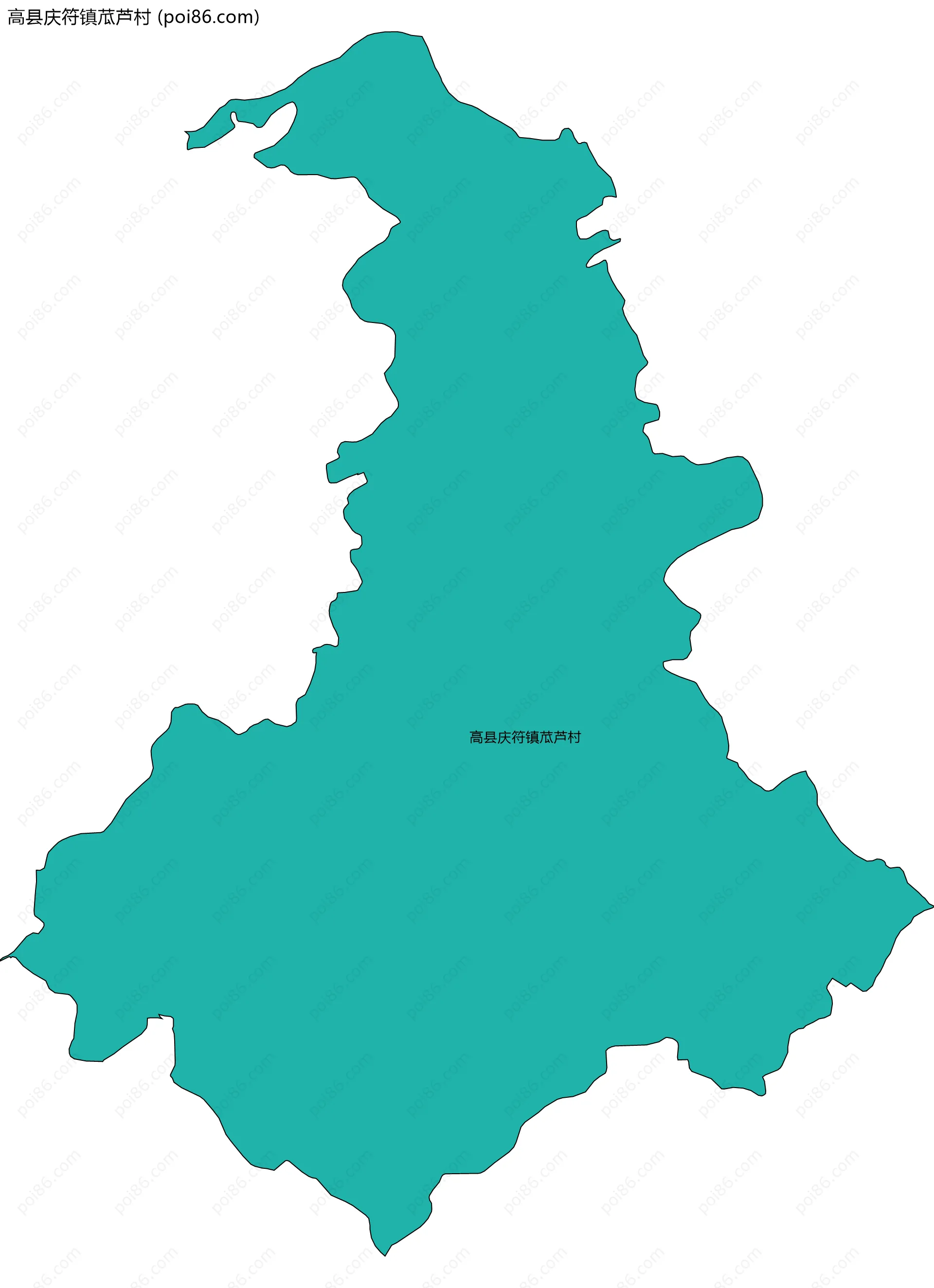 高县庆符镇苽芦村边界地图