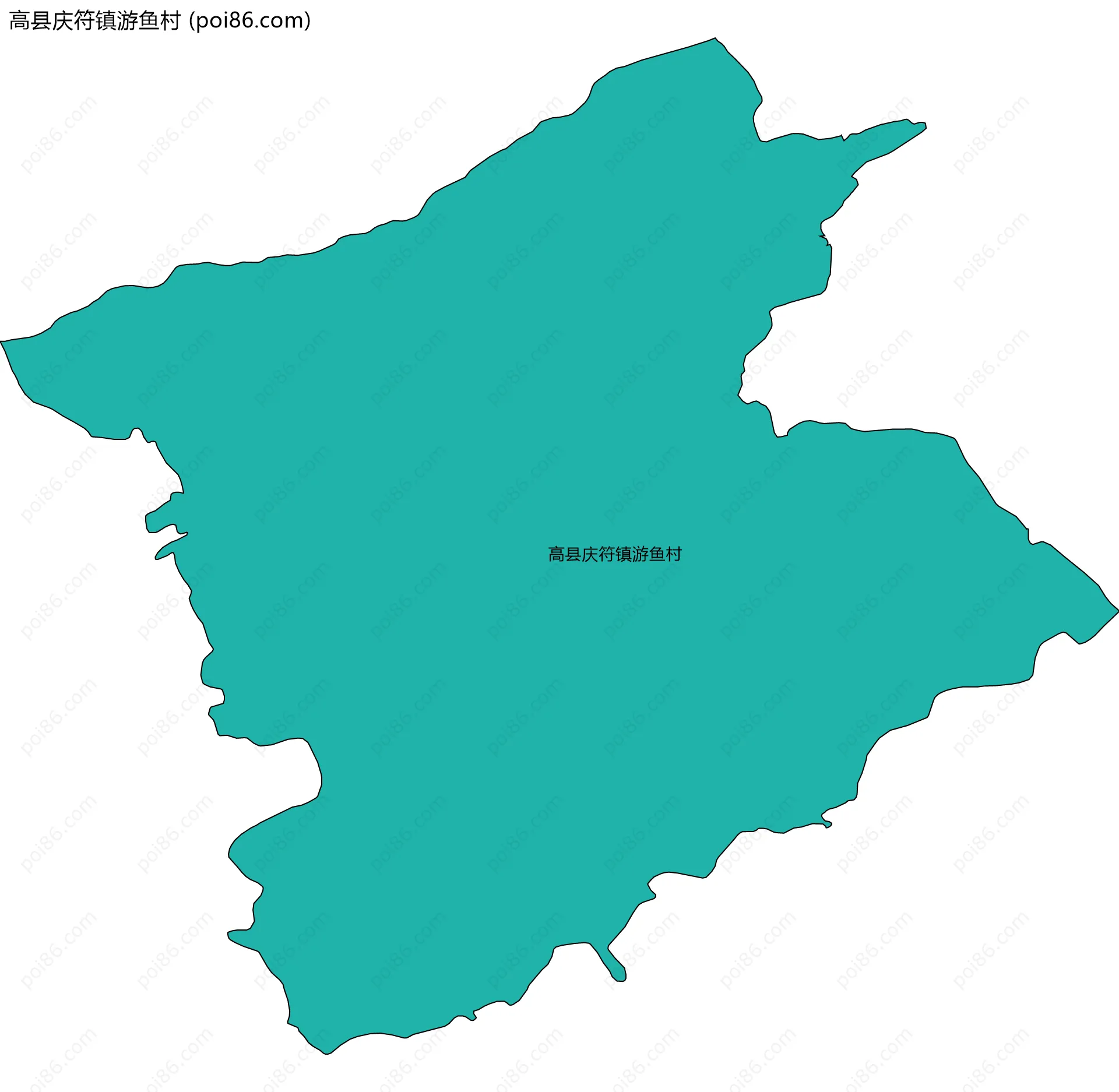 高县庆符镇游鱼村边界地图