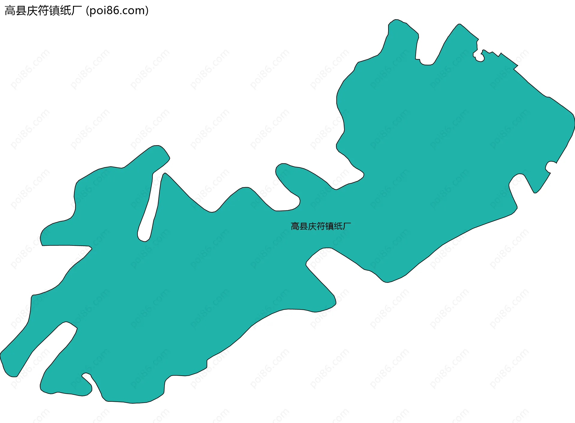 高县庆符镇纸厂边界地图