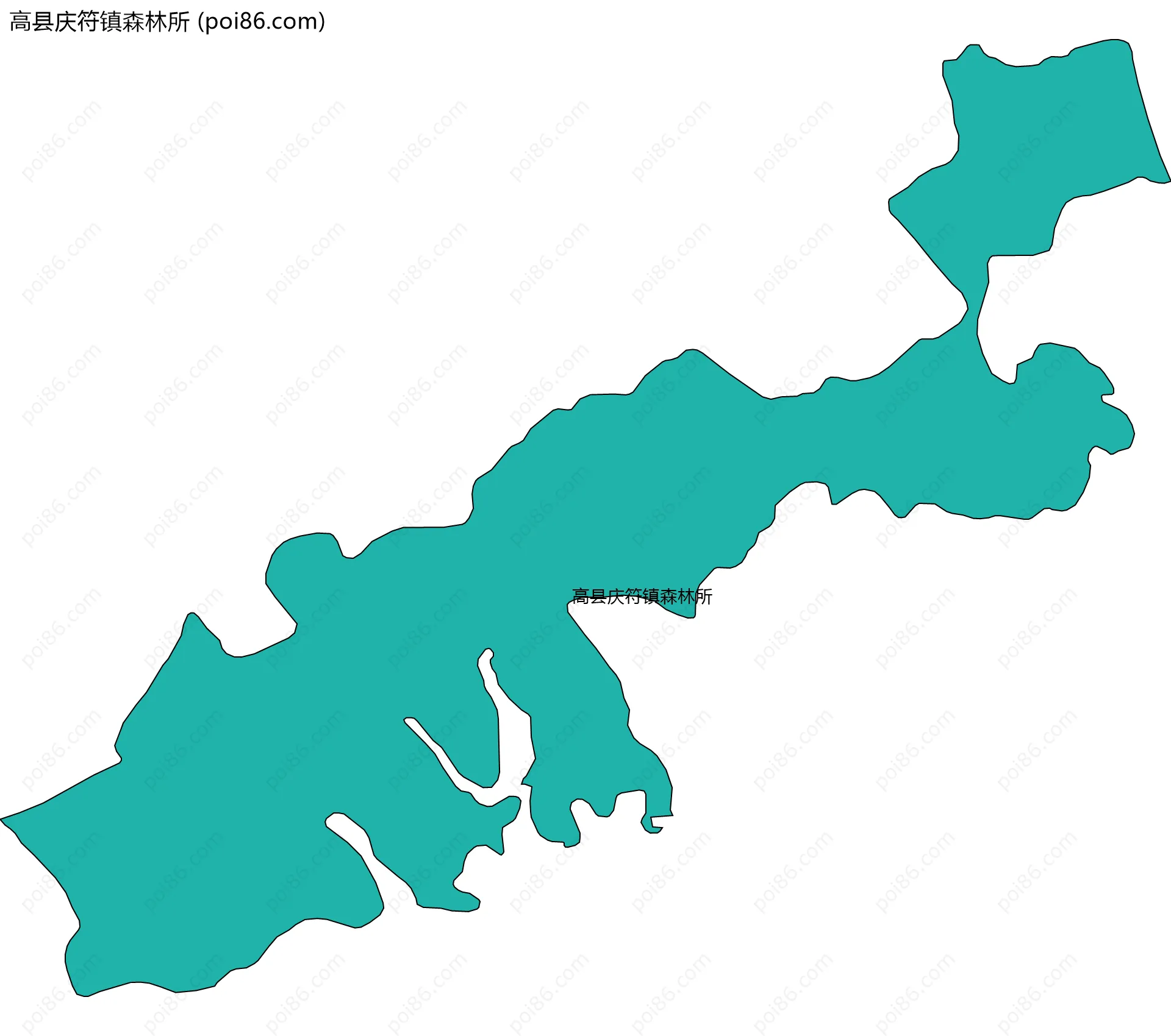 高县庆符镇森林所边界地图