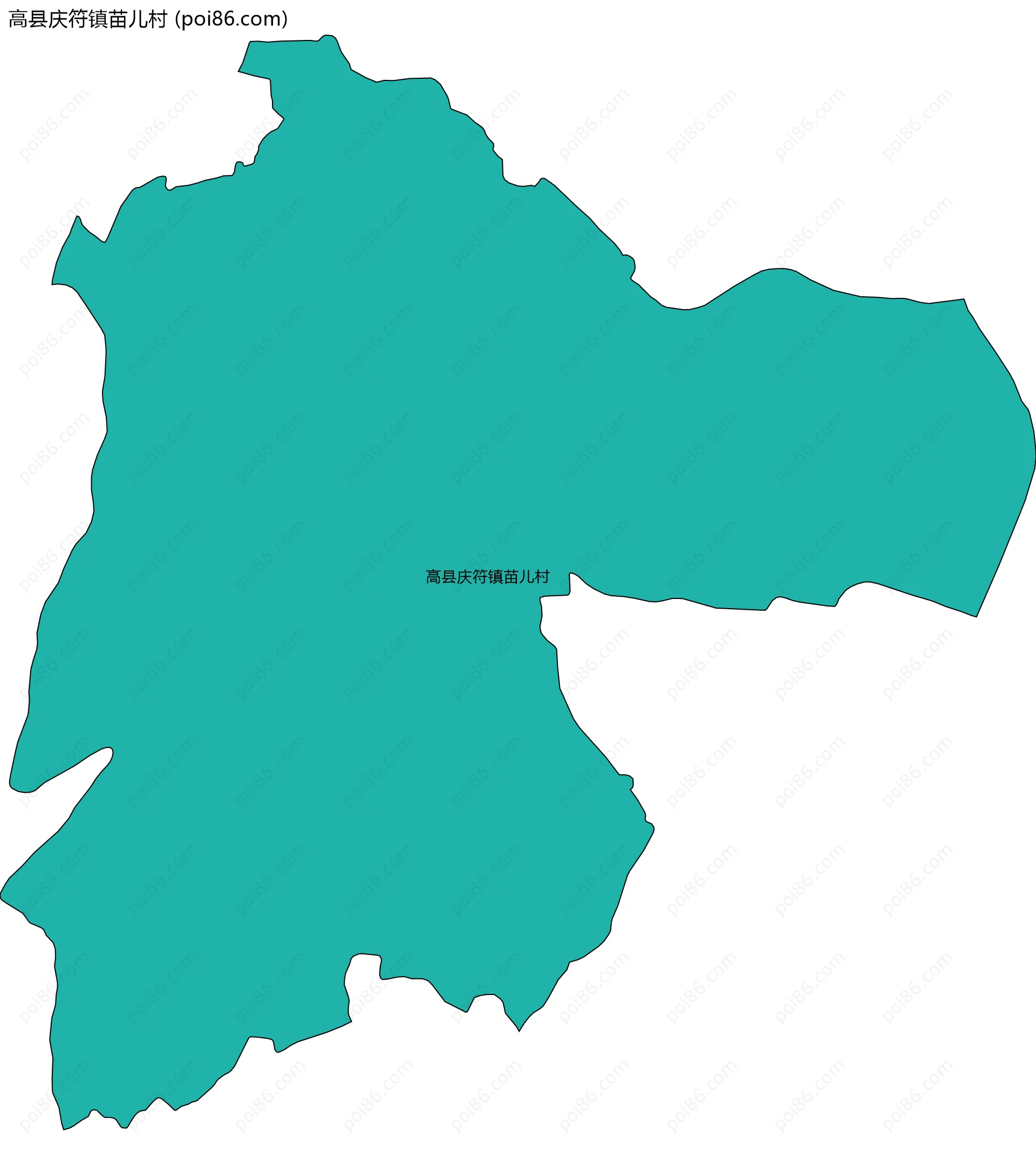 高县庆符镇苗儿村边界地图