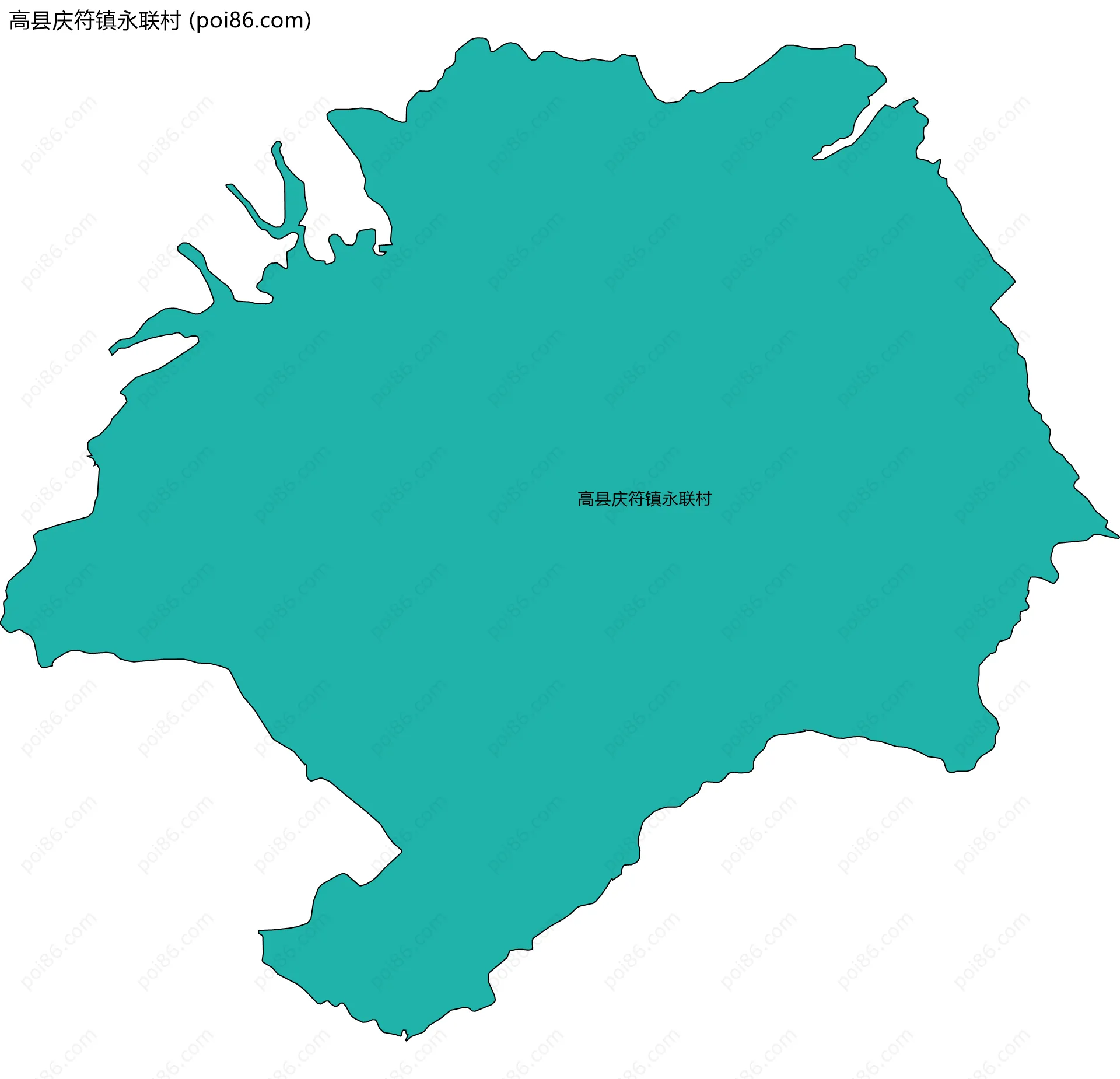 高县庆符镇永联村边界地图