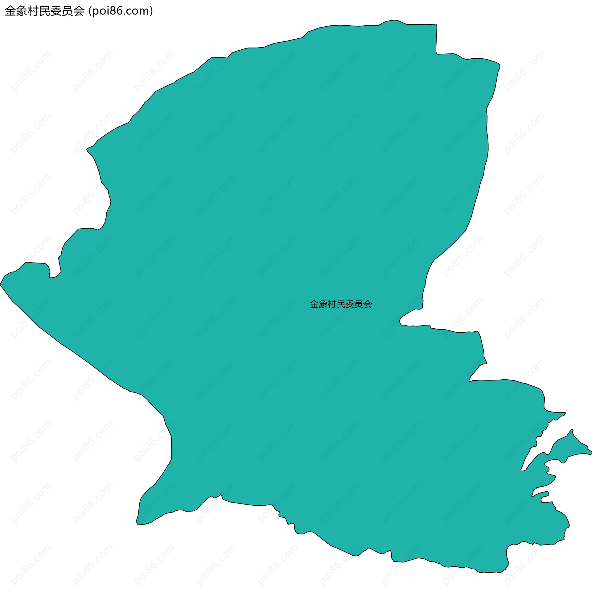 金象村民委员会边界地图