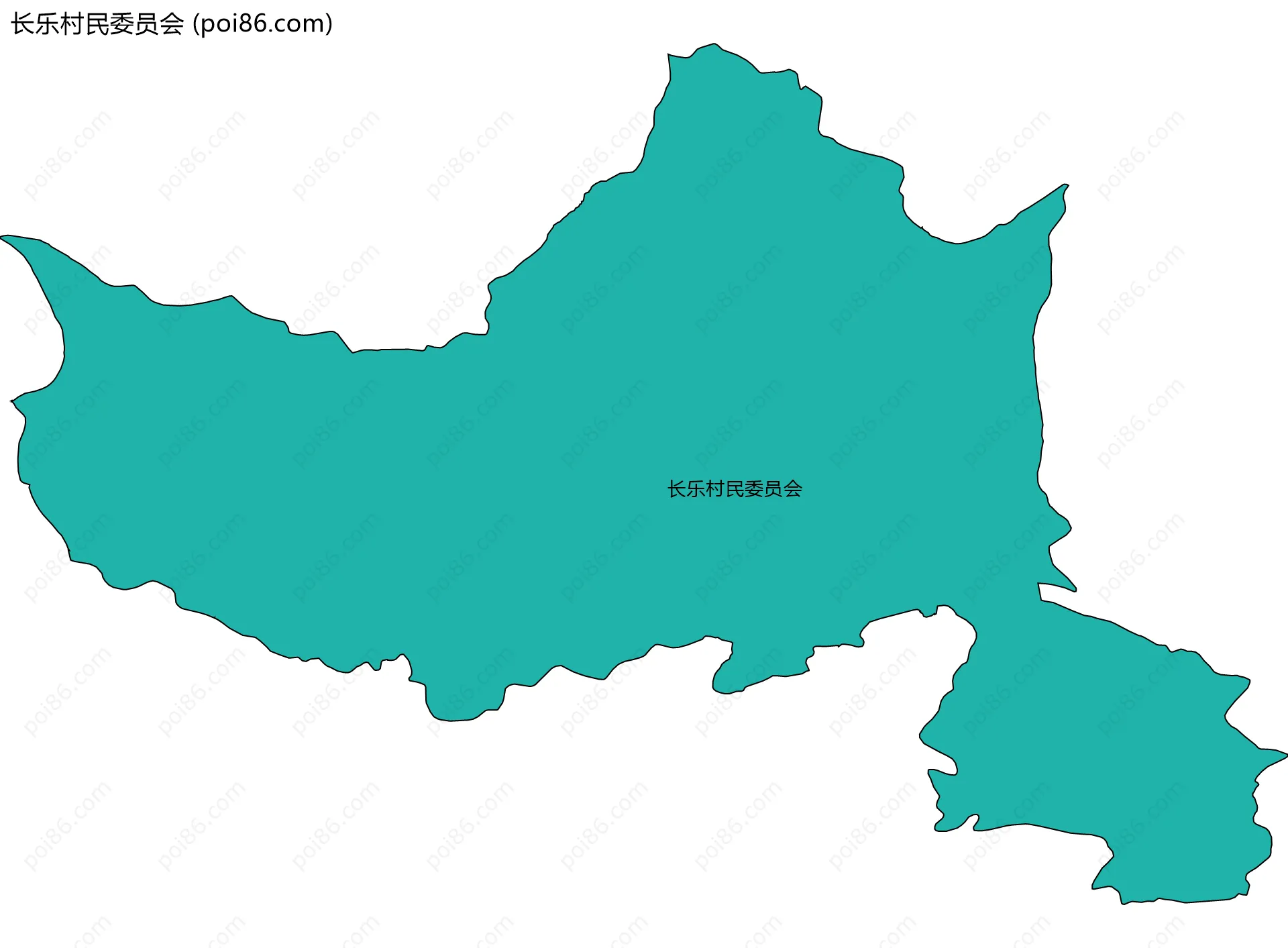 长乐村民委员会边界地图