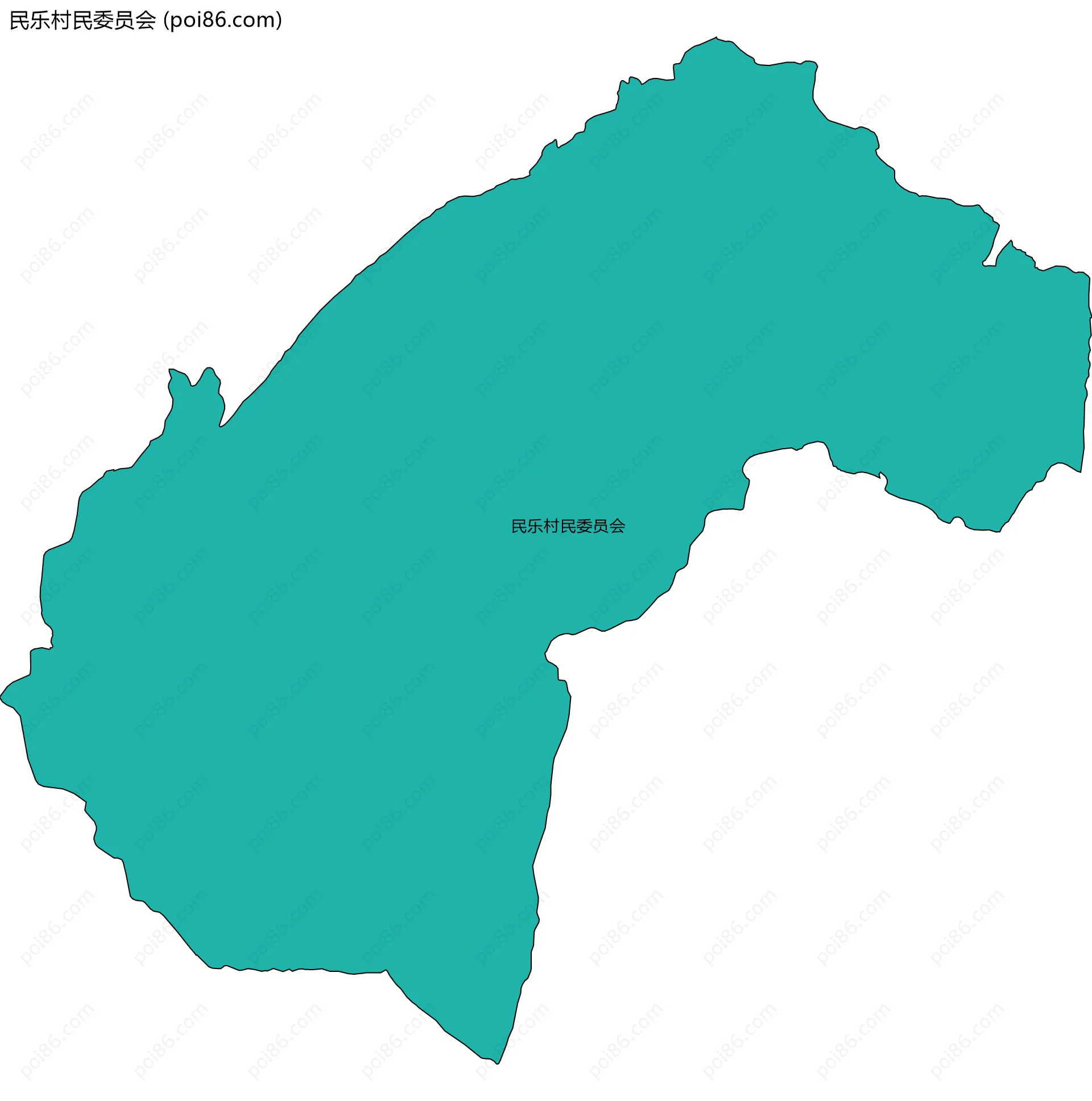 民乐村民委员会边界地图