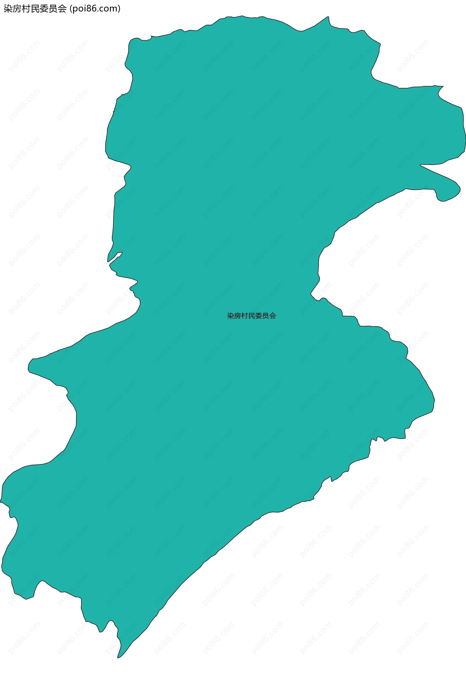 染房村民委员会边界地图