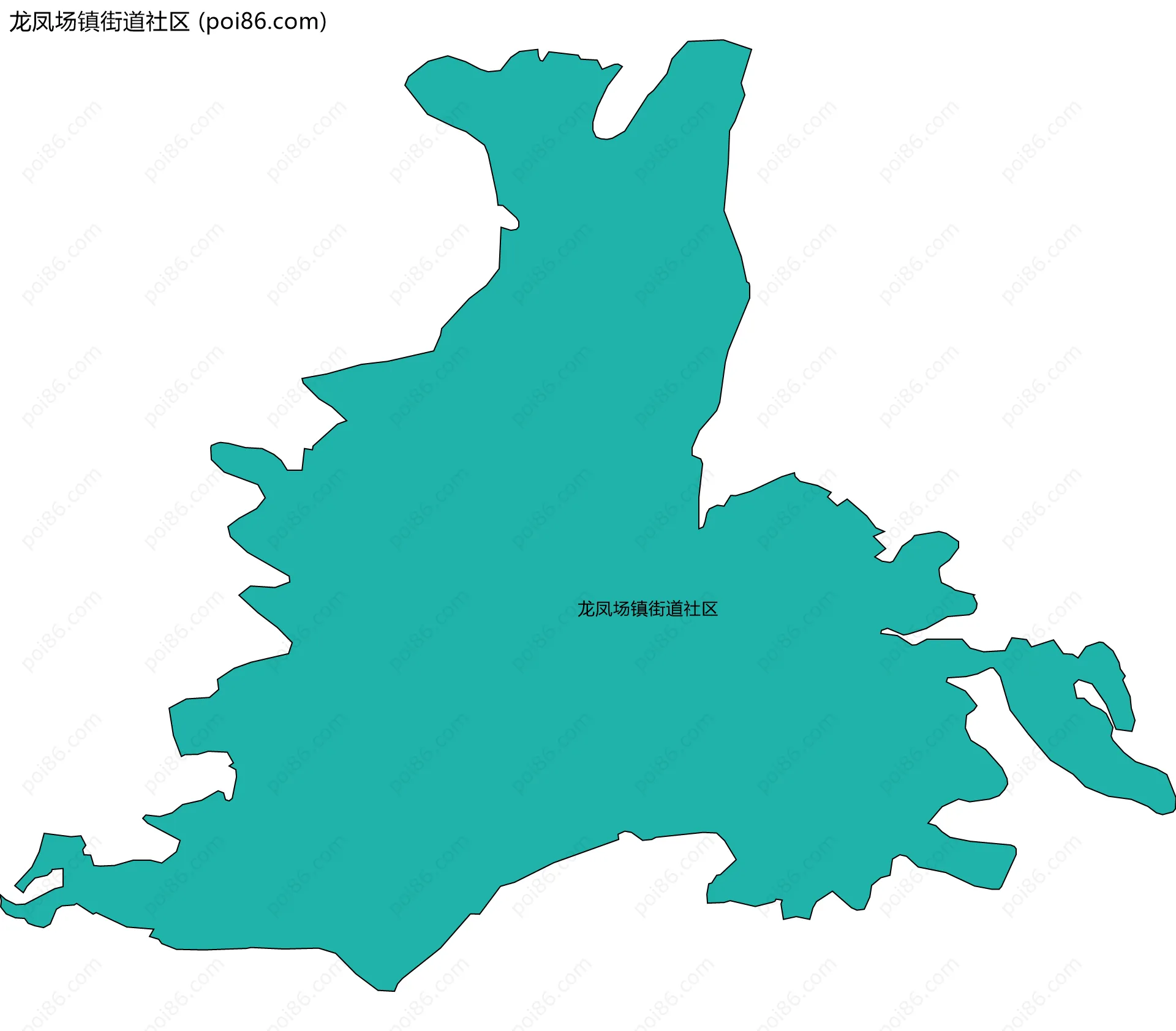 龙凤场镇街道社区边界地图