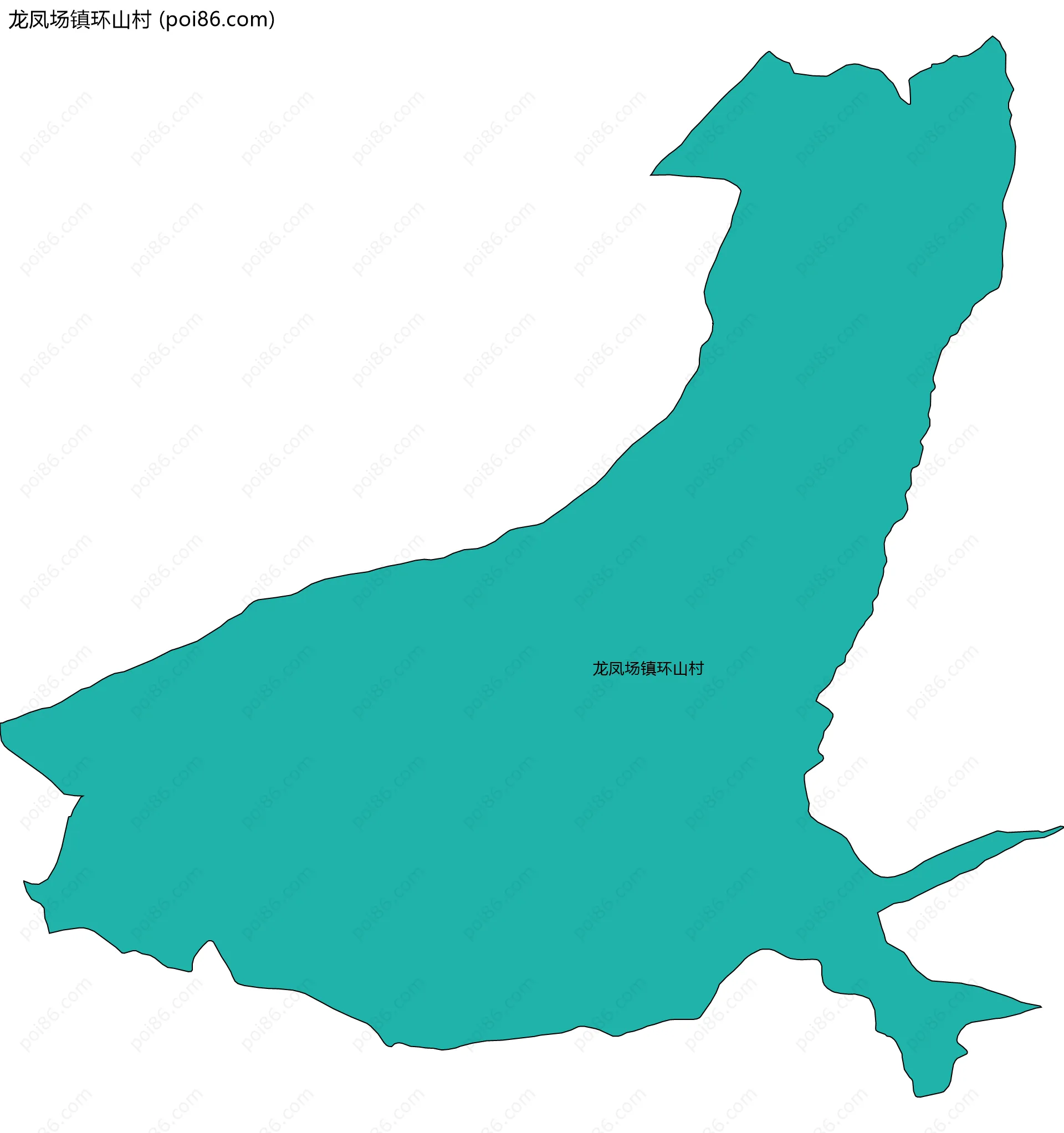 龙凤场镇环山村边界地图