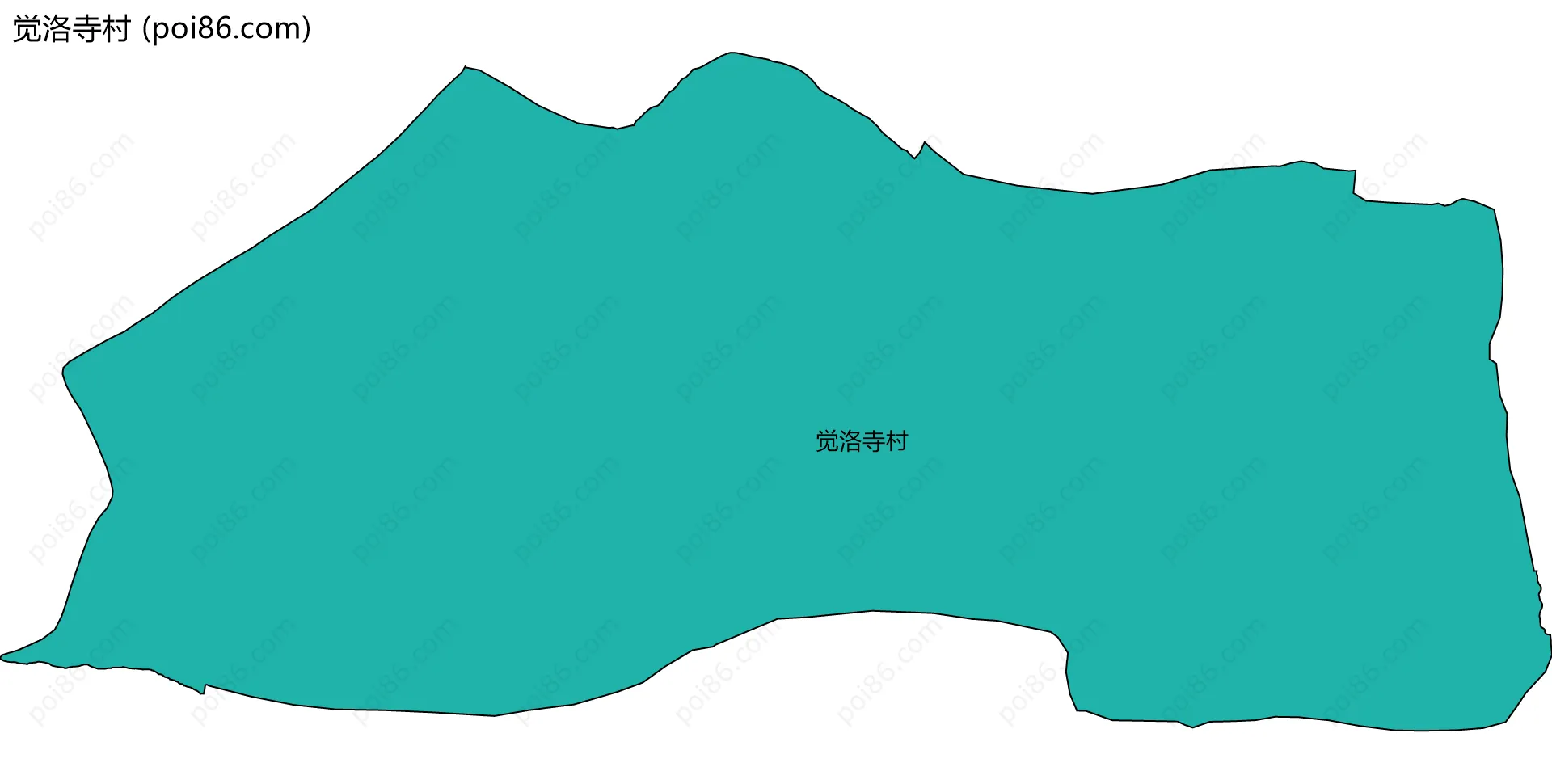 觉洛寺村边界地图