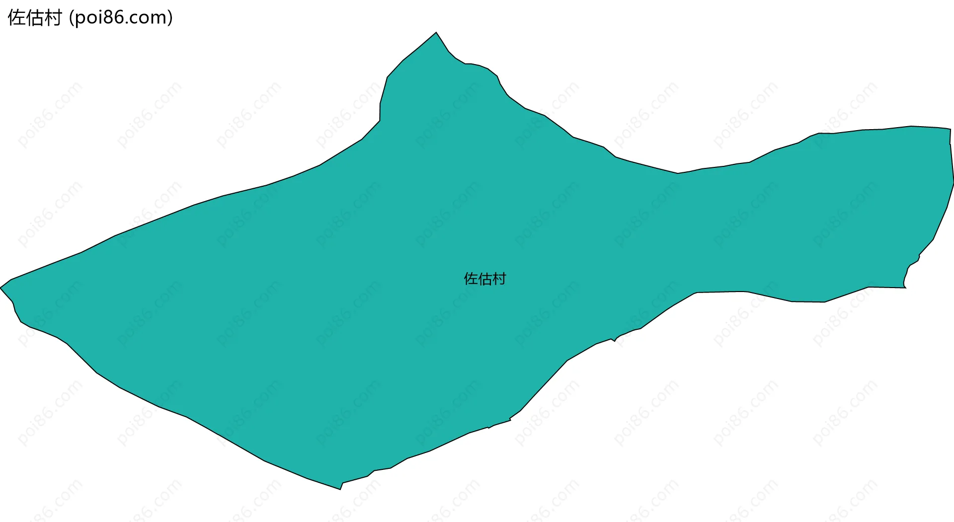 佐估村边界地图