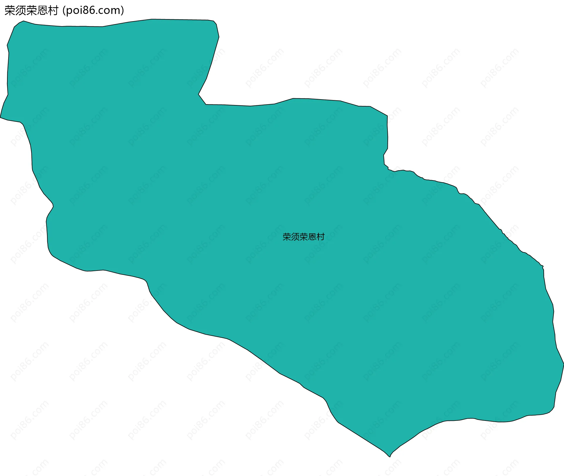 荣须荣恩村边界地图