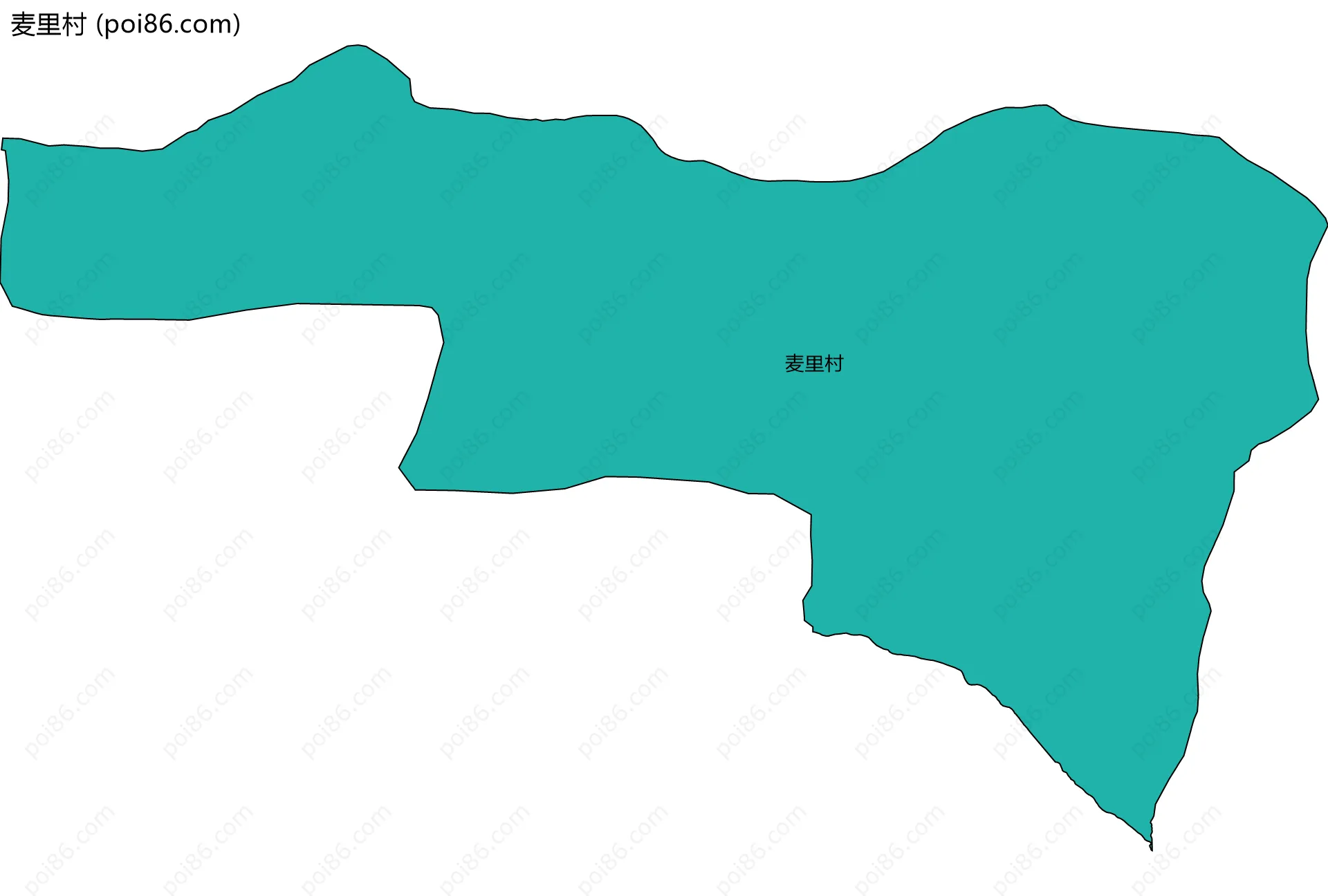 麦里村边界地图