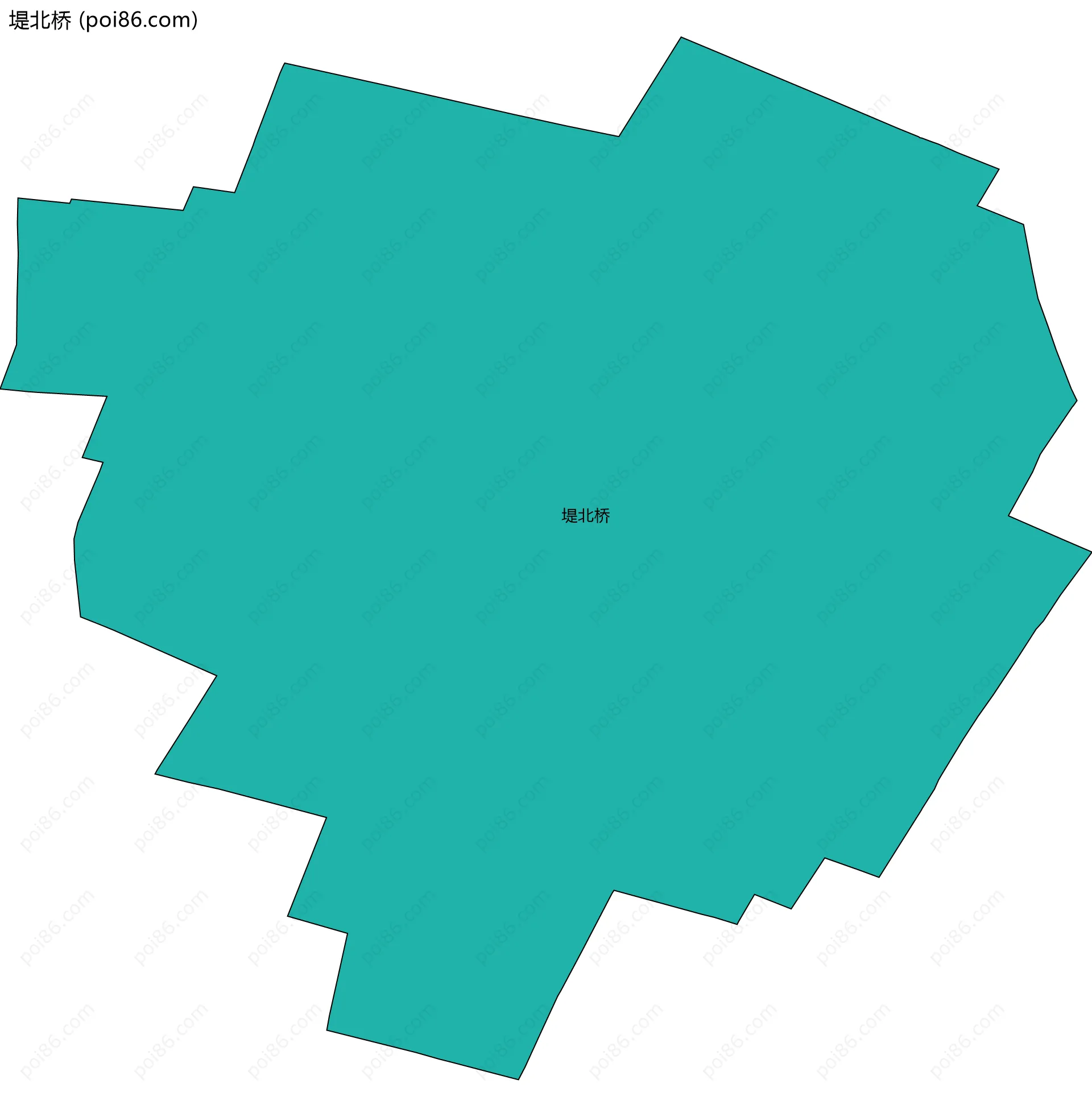 堤北桥边界地图