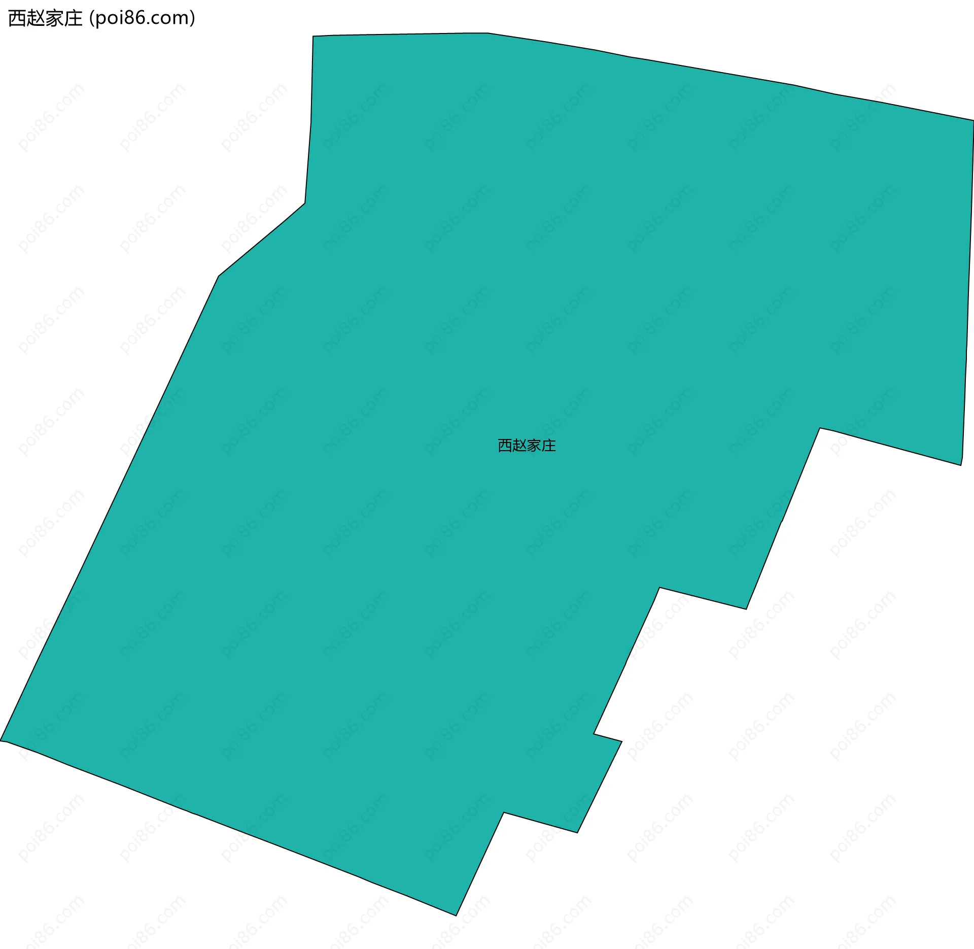 西赵家庄边界地图
