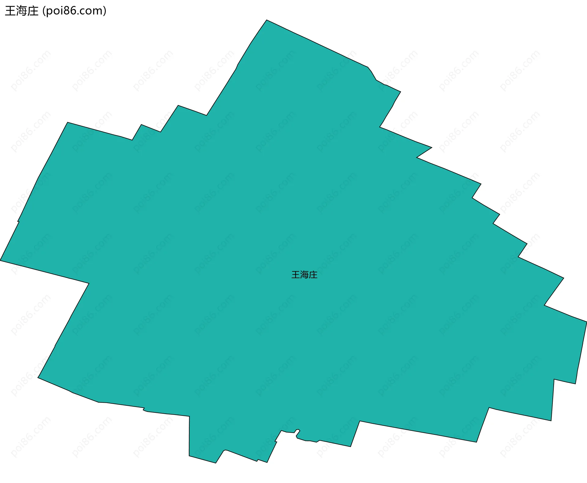 王海庄边界地图