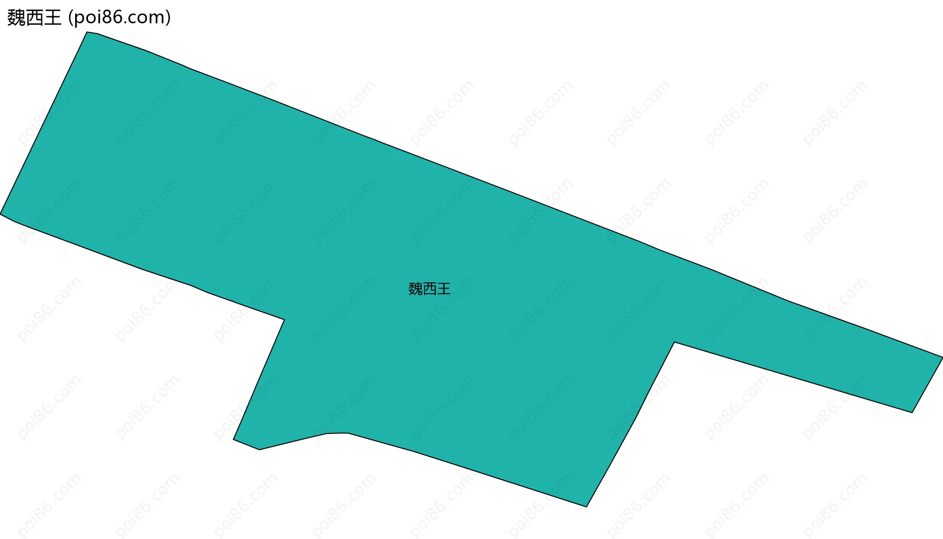 魏西王边界地图