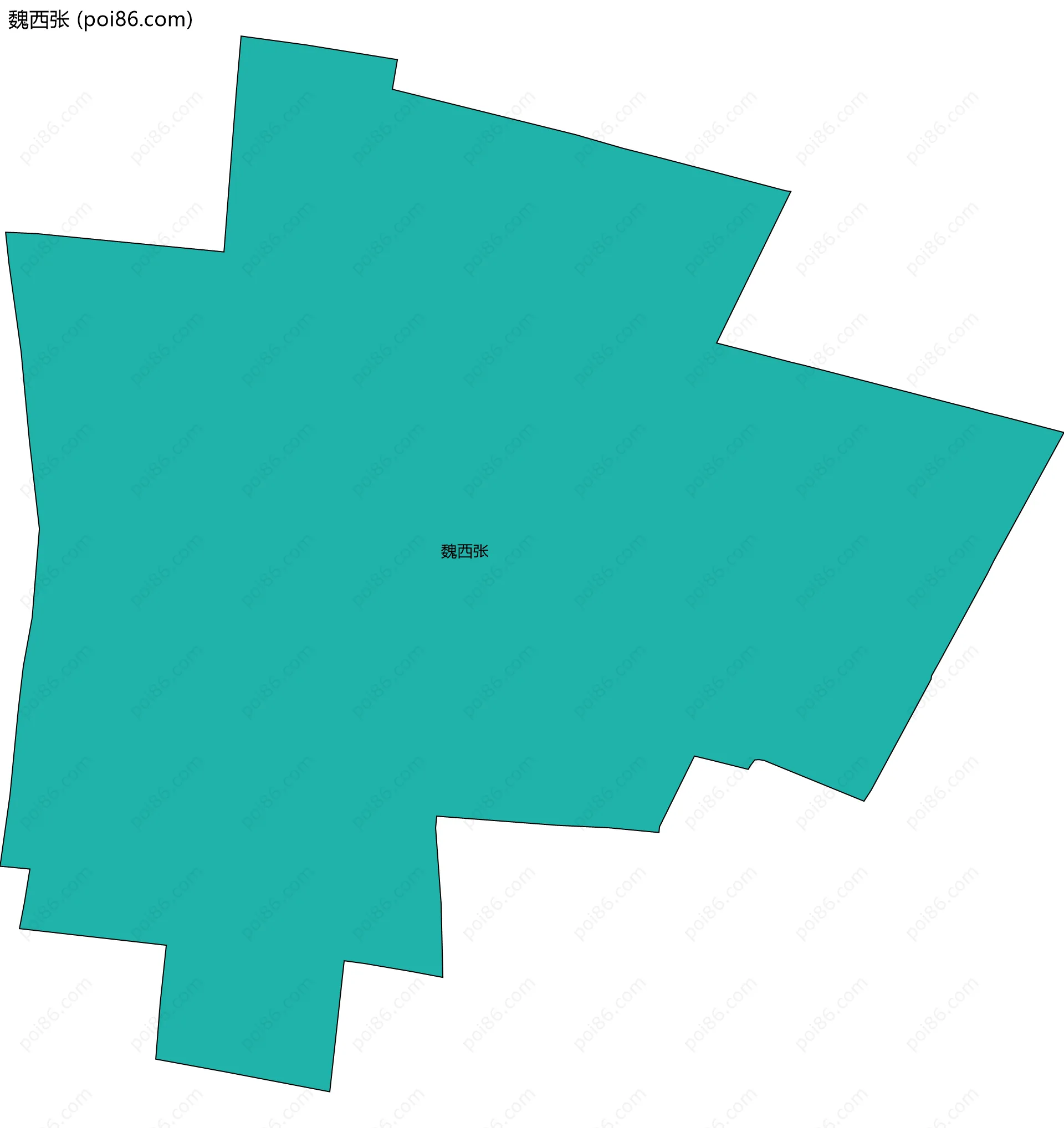 魏西张边界地图