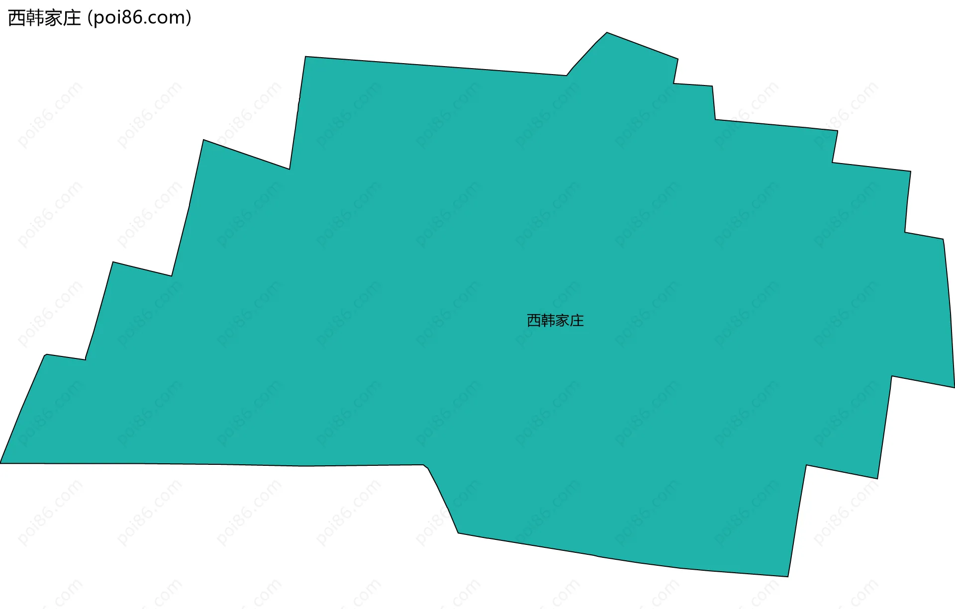 西韩家庄边界地图