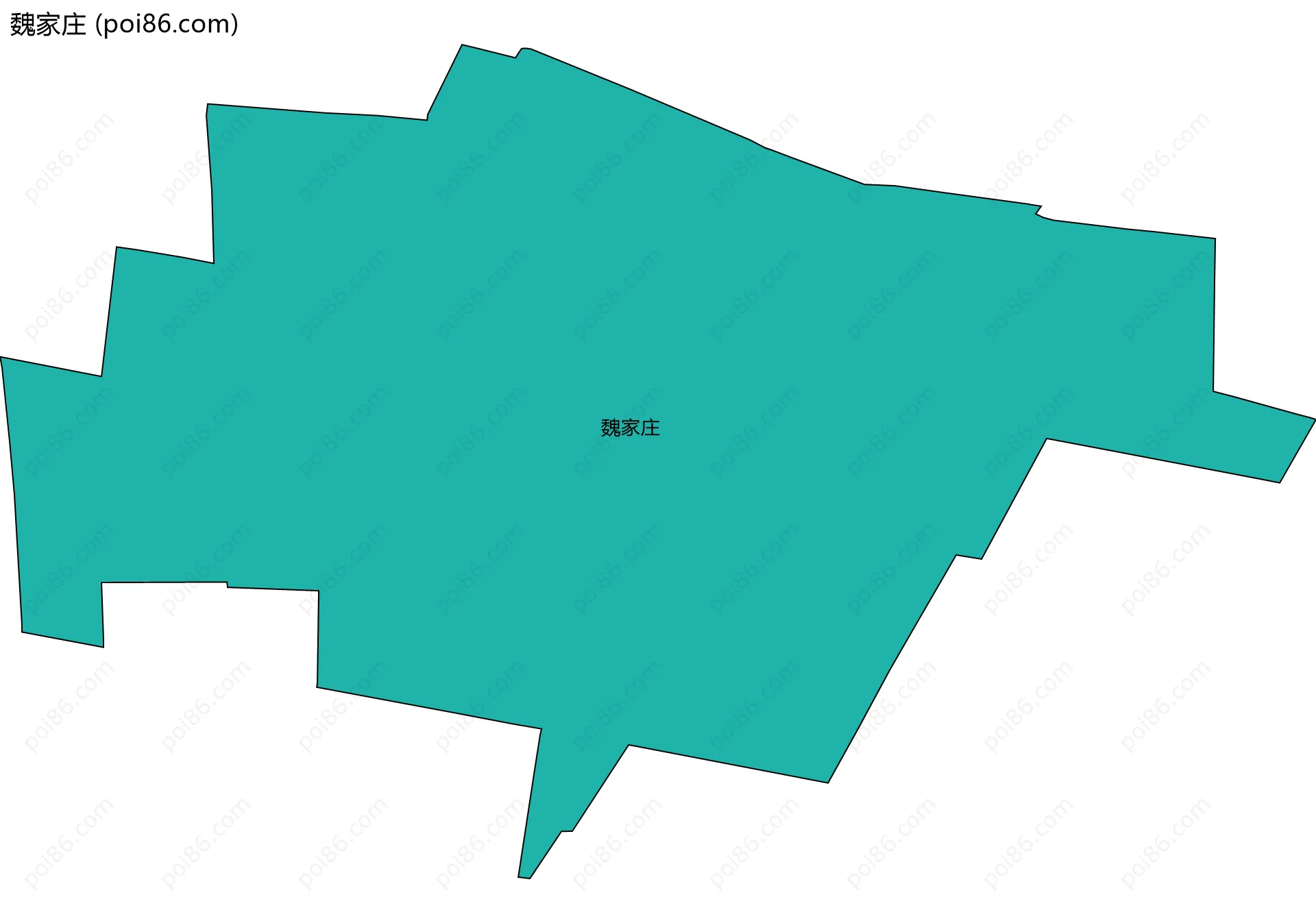 魏家庄边界地图